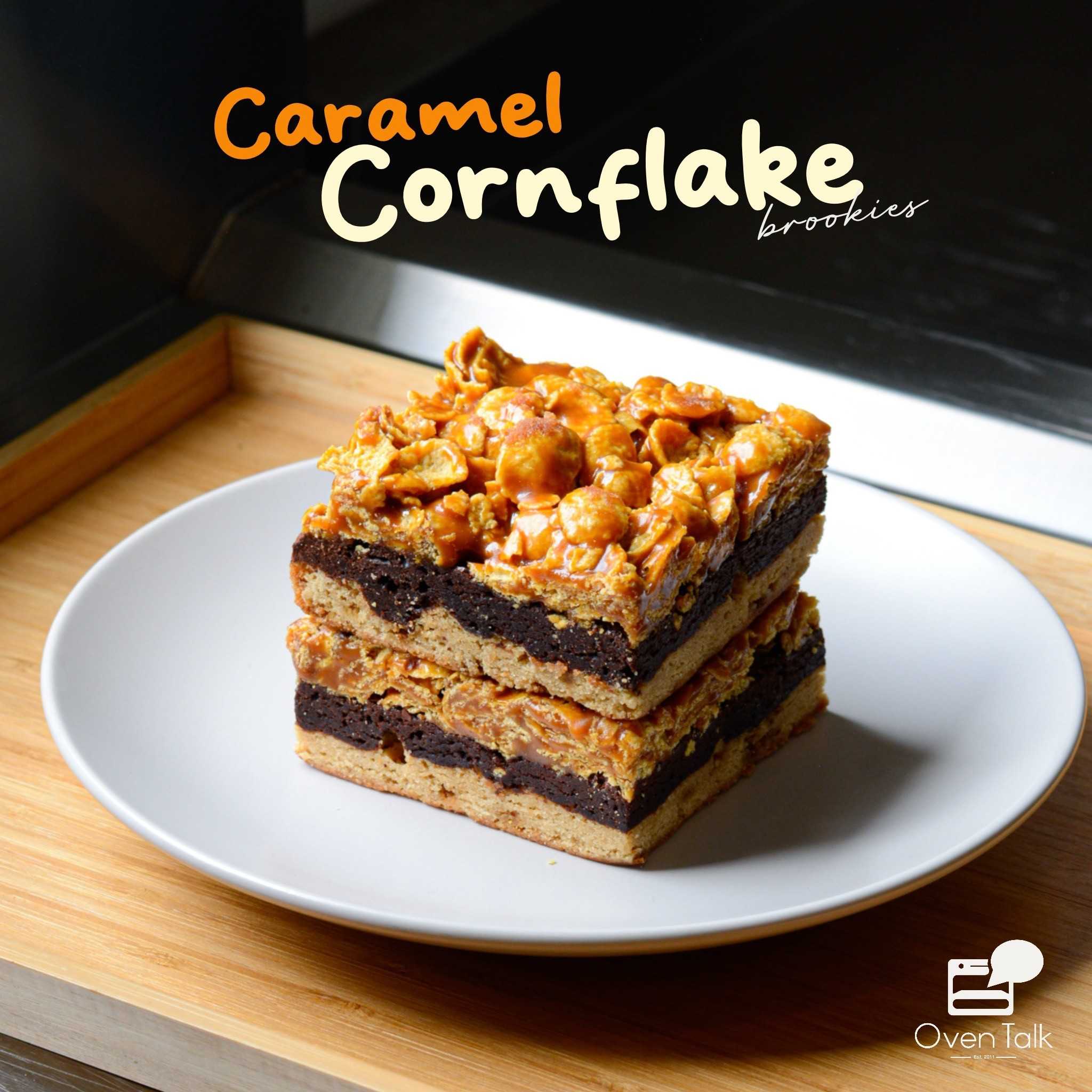 Brookie Caramel Conflake ขนาด 3x3นิ้ว