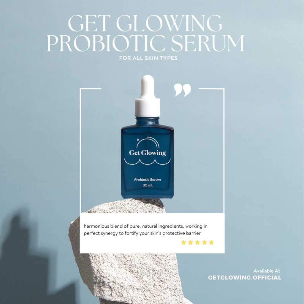 Get Glowing Probiotic Serum 30ml เซรั่ม พรีไบโอติค 30มล กระชับรูขุมขน ช่วยให้ผิวเรียบเนียน