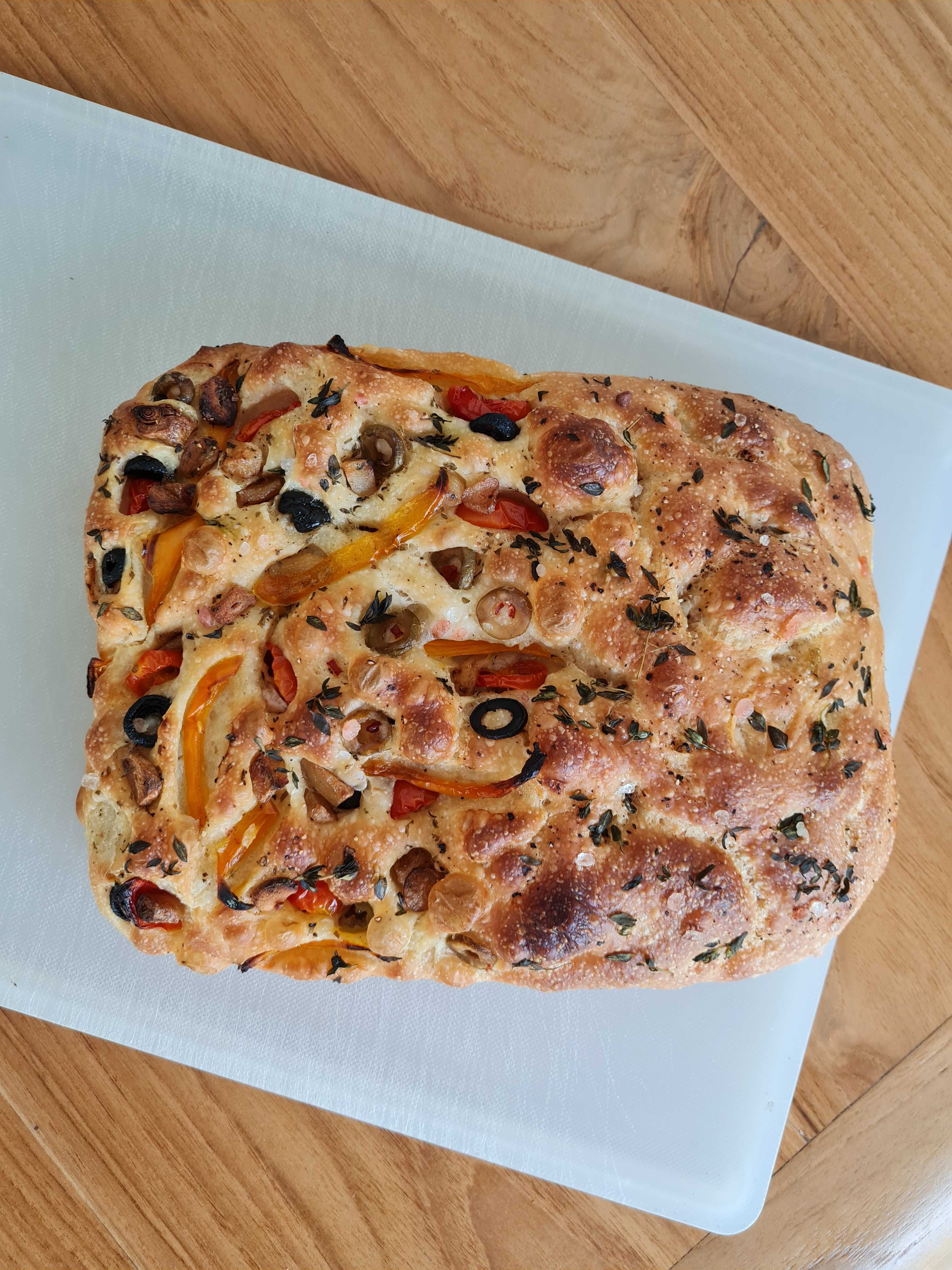[ส่งรถเย็น/Lineman🚚] 🍕 [เจ/วีแกน] ซาวโดว์โฟคัชช่า 2 หน้า | Vegan - Two Toppings Sourdough Focaccia