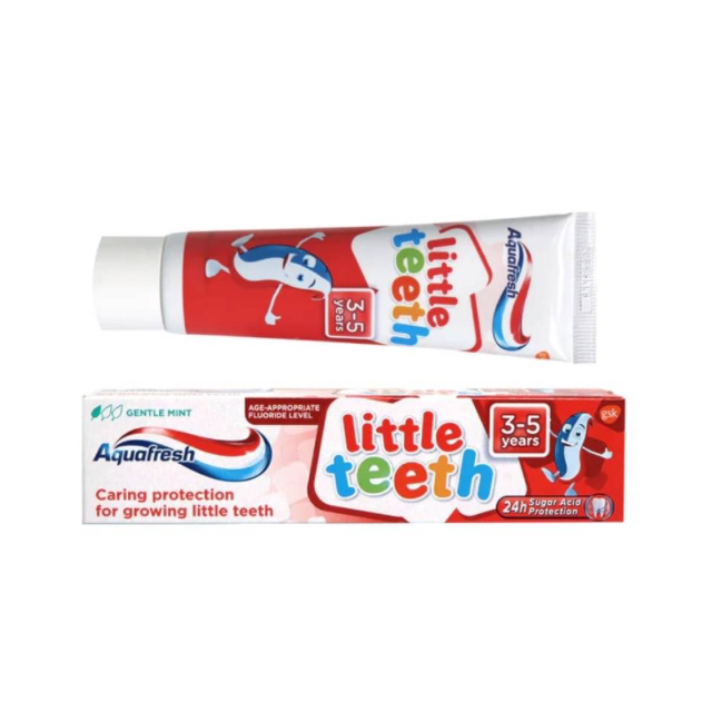  ยาสีฟันเด็ก Aquafresh little teeth 3-5years made in 🇬🇧 UK