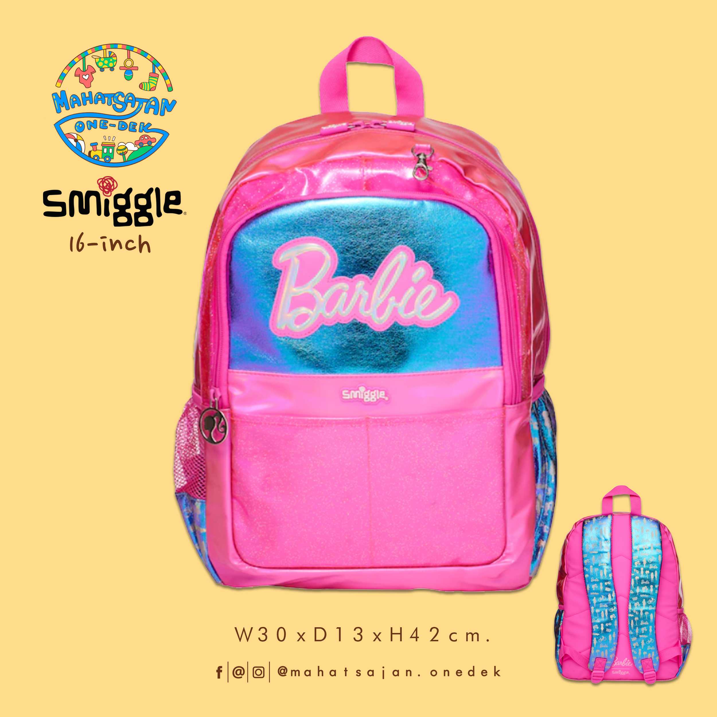 Barbie Play And Go Classic Backpack 16”  กระเป๋าเป้เด็ก ขนาด 16 นิ้ว