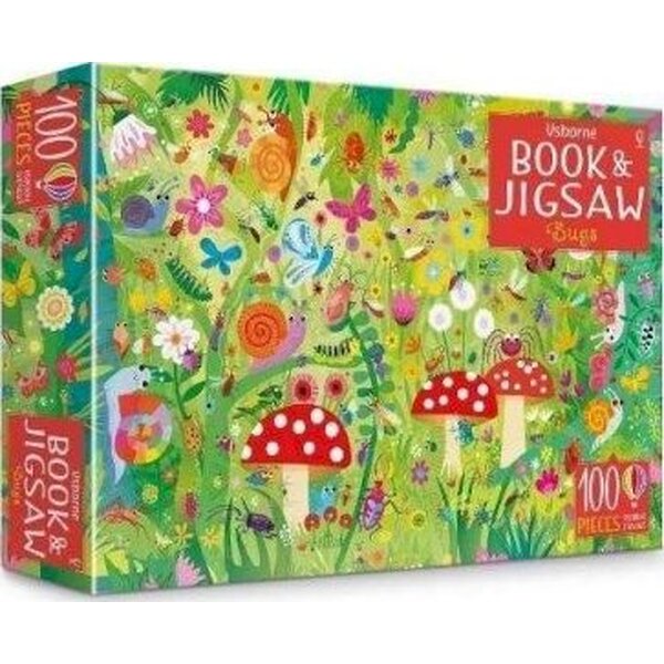 ของแท้ พร้อมส่ง Usborne Book and Jigsaw Bugs 100ชิ้น หนังสือนิทาน และ จิ๊กซอว์