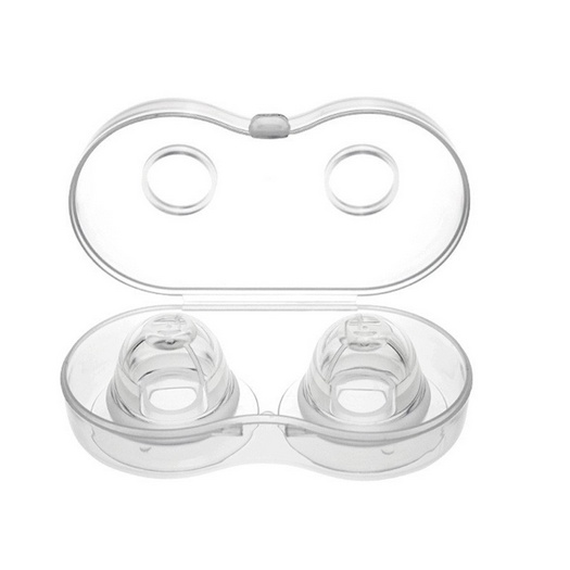 แก้หัวนมบอด Breast Cup หัวนมสั้น ลานนมแข็ง ที่ปั๊มหัวนมบอด จุกวอร์มน้ำนม (แพค 2 ชิ้น พร้อมกล่องเก็บ)