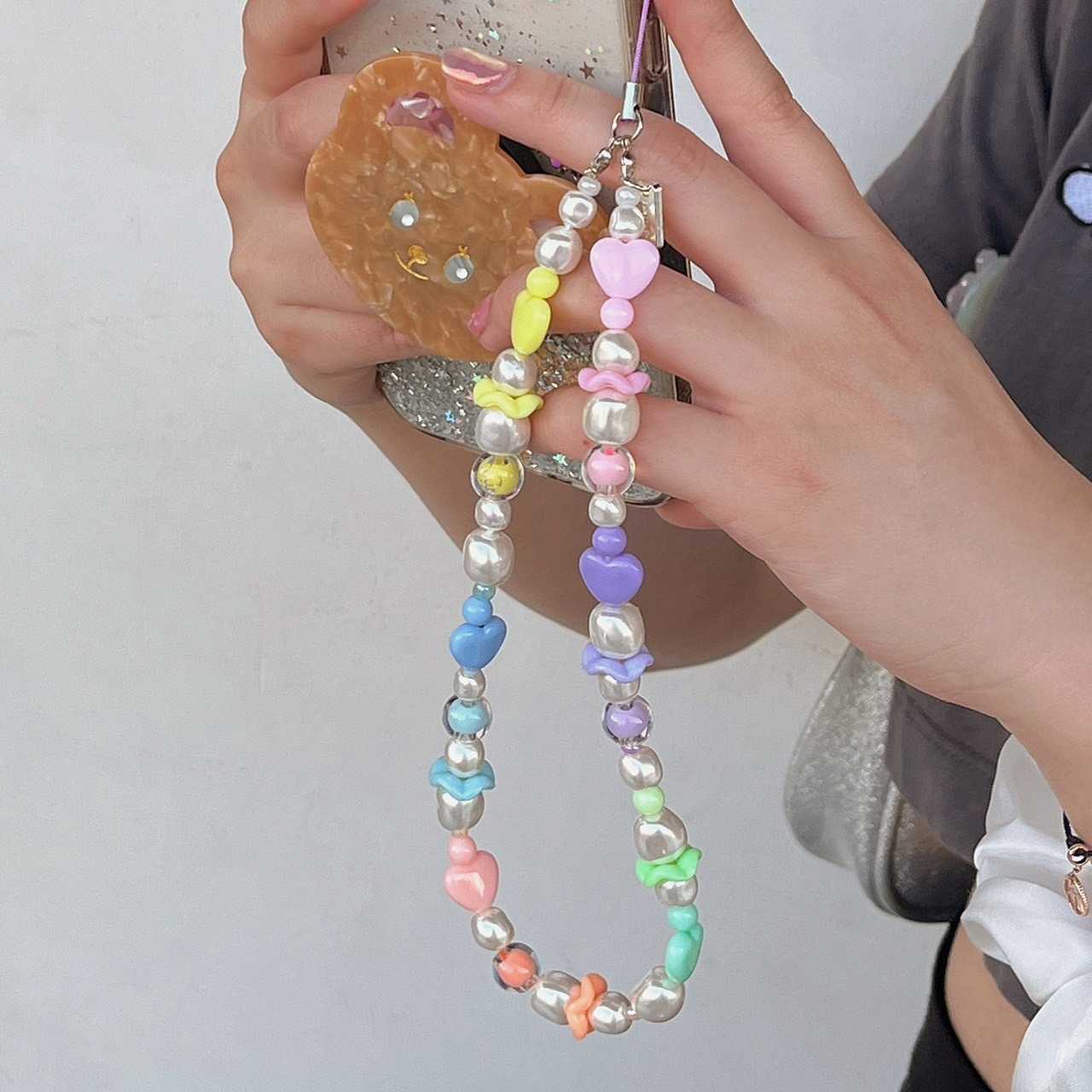 RAINBOW TUTU PHONE STRAP