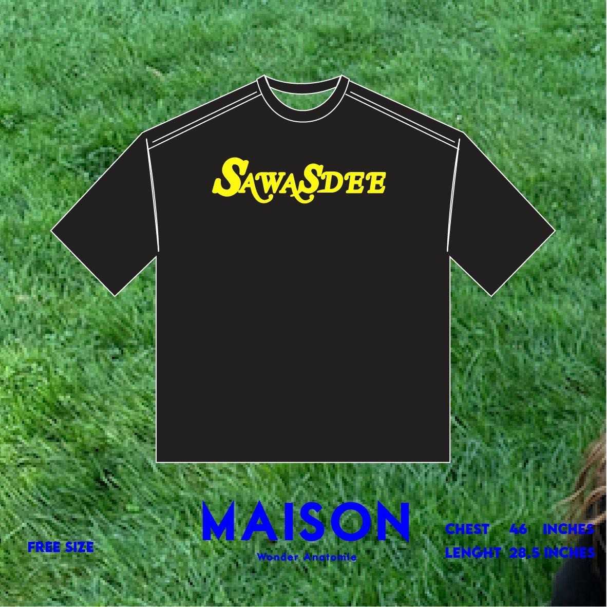 SAWADDEE TEE เสื้อยืดลายคำว่าสวัสดี