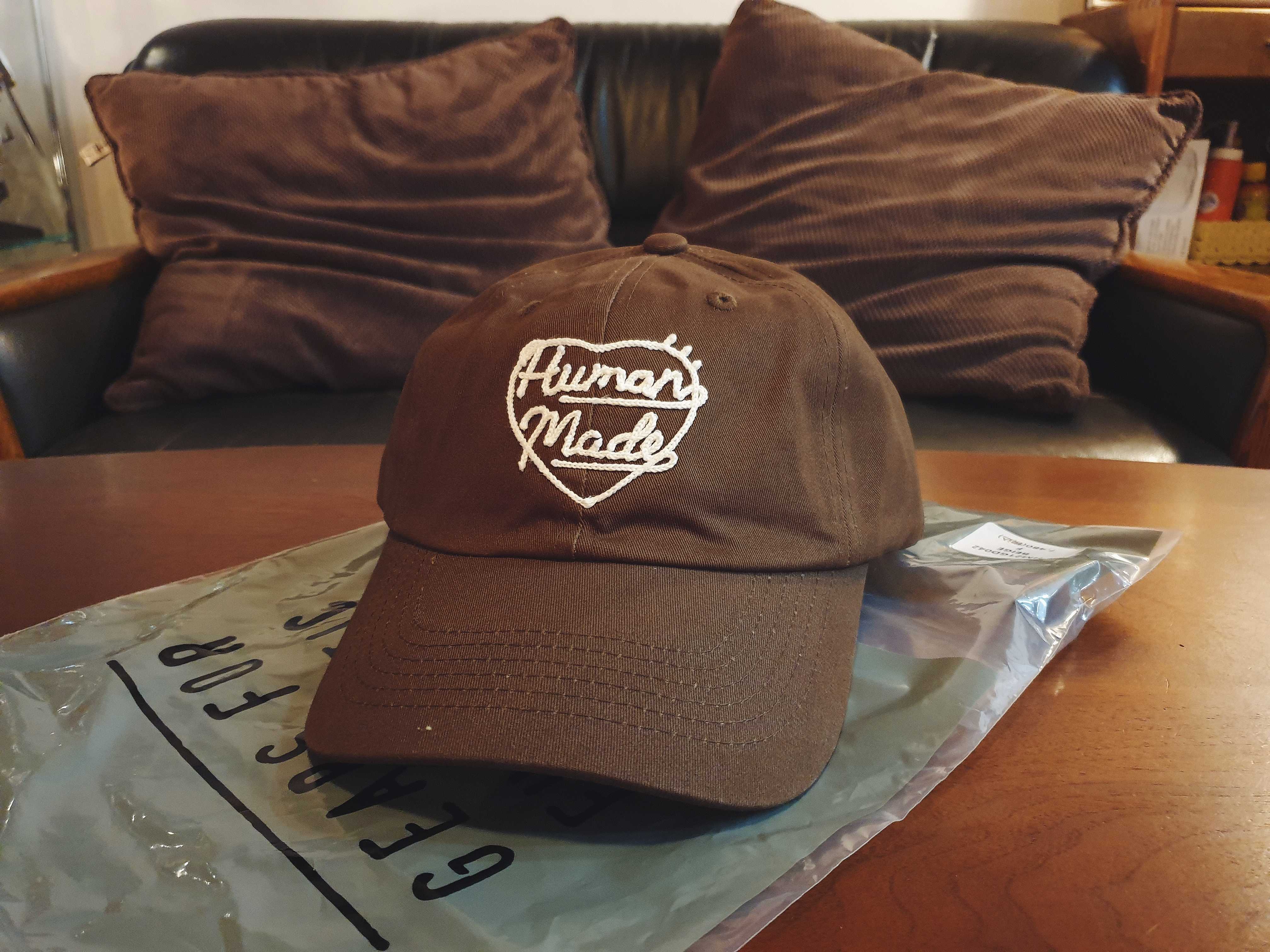 (สินค้าหมด) หมวก Humanmade twill cap heart น้ำตาลเข้ม