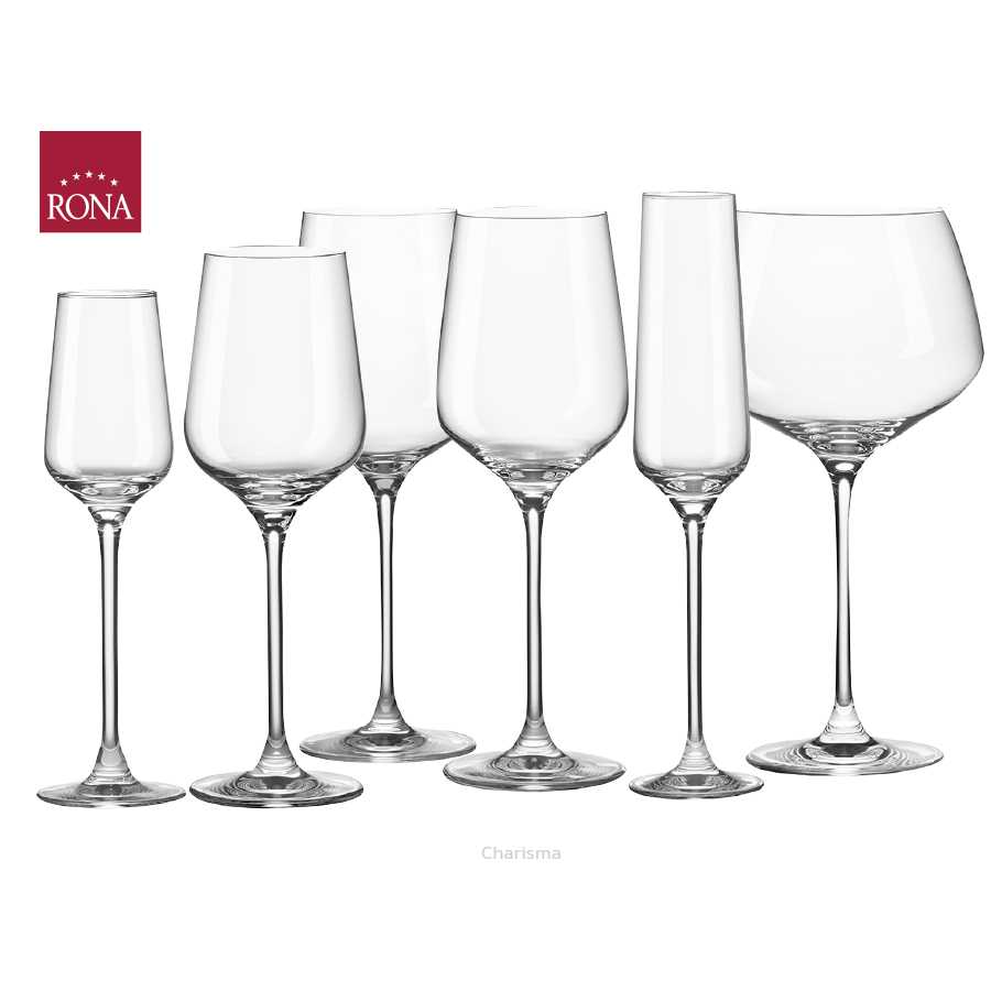 Rona Charisma แก้วไวน์ แก้วแชมเปญ แก้วคริสตัล (1 ใบ)