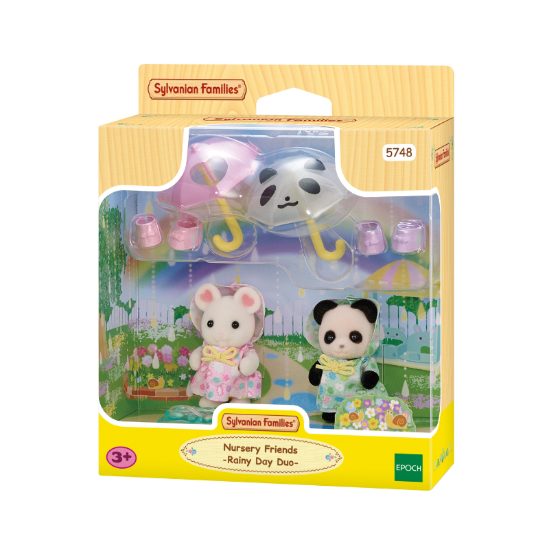 Sylvanian Families Nursery Friends -Rainy Day Duo / ซิลวาเนียน แฟมิลี่