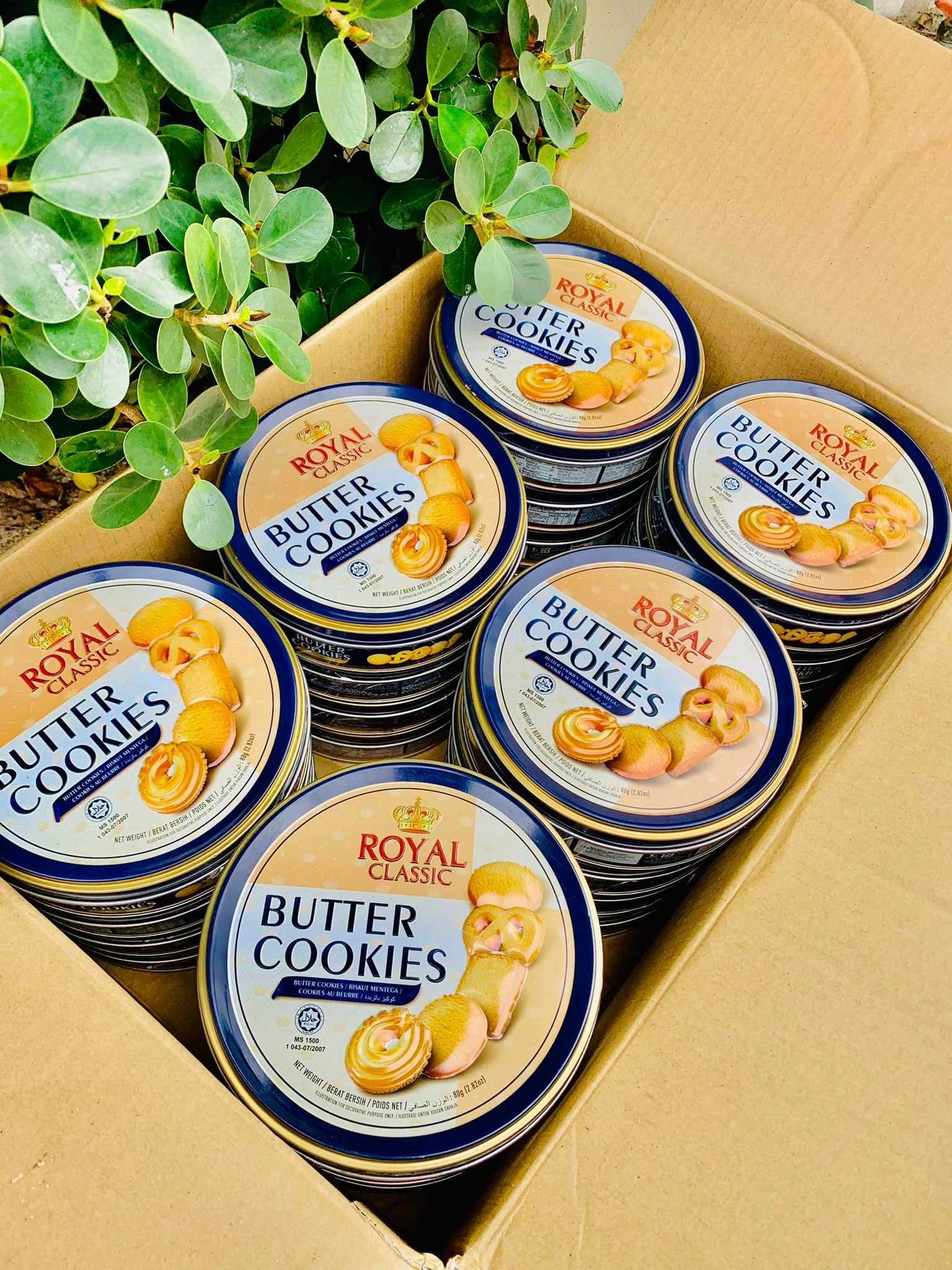 Royal Classic Butter Cookies” กรอบแน่น หอมกลิ่นเนยแท้ๆด้วย อร่อย ฟินมากๆ ขนาด 80 กรัม