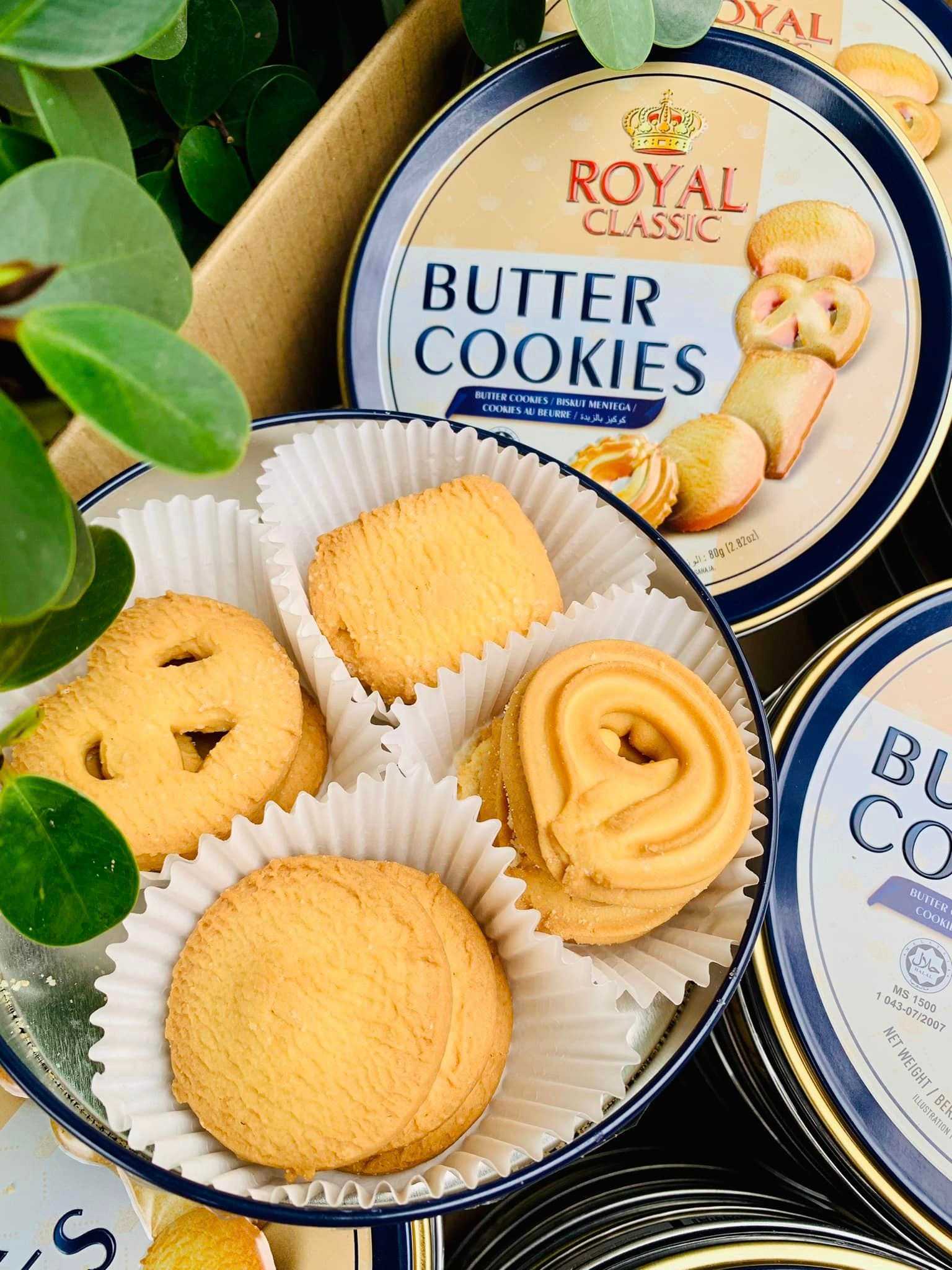 Royal Classic Butter Cookies กรอบแน่น หอมกลิ่นเนยแท้ๆด้วย อร่อย ฟินมากๆ ขนาด 80 กรัม