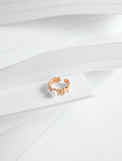 Freesize freshwater pearl ring