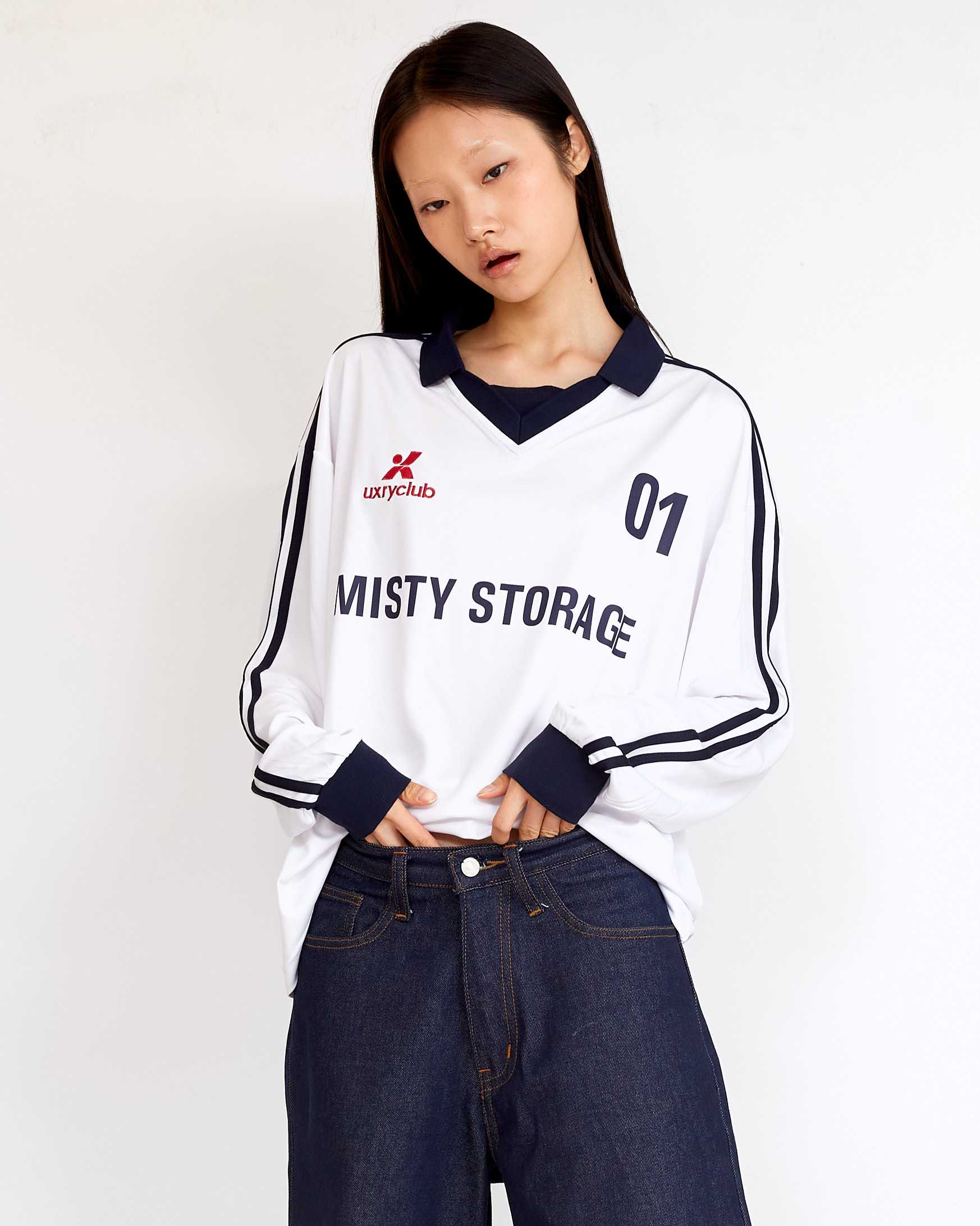 POLO JERSEY OVERSIZE WHITE