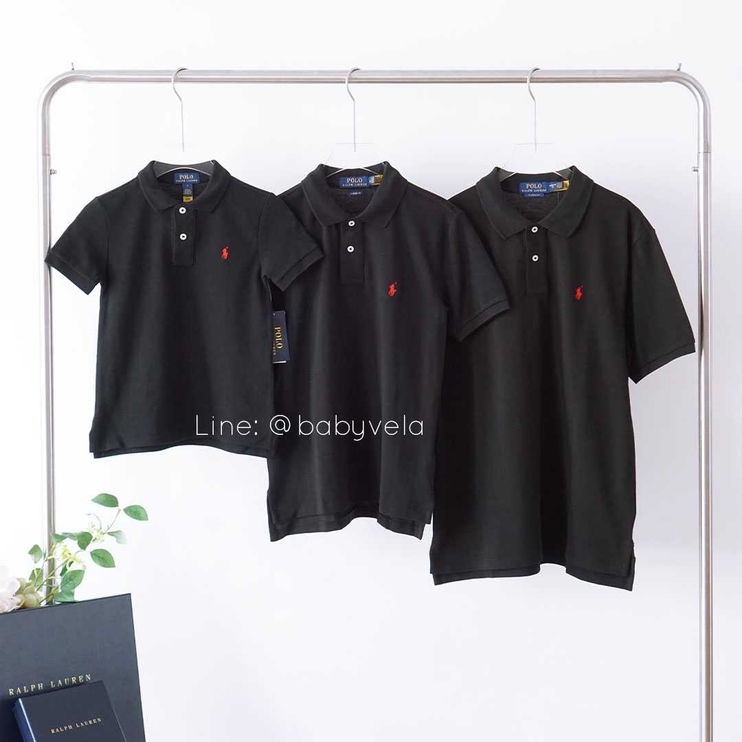 Cotton Mesh Polo Shirt (Black)