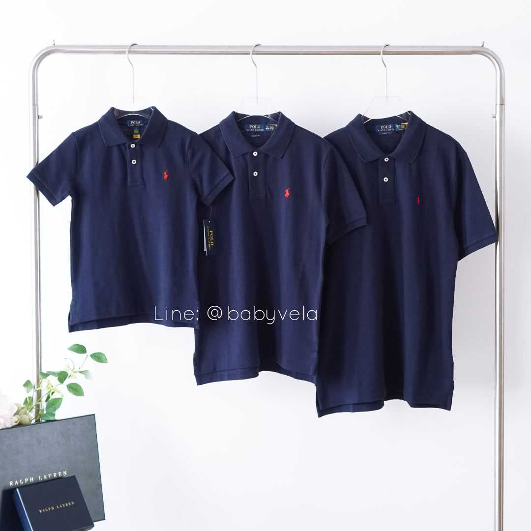 Cotton Mesh Polo Shirt (Navy)