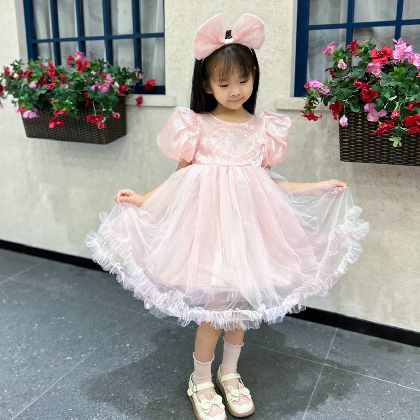 ชุดเดรสแฟรี่ลายหัวใจชมพู - pink fairy dress