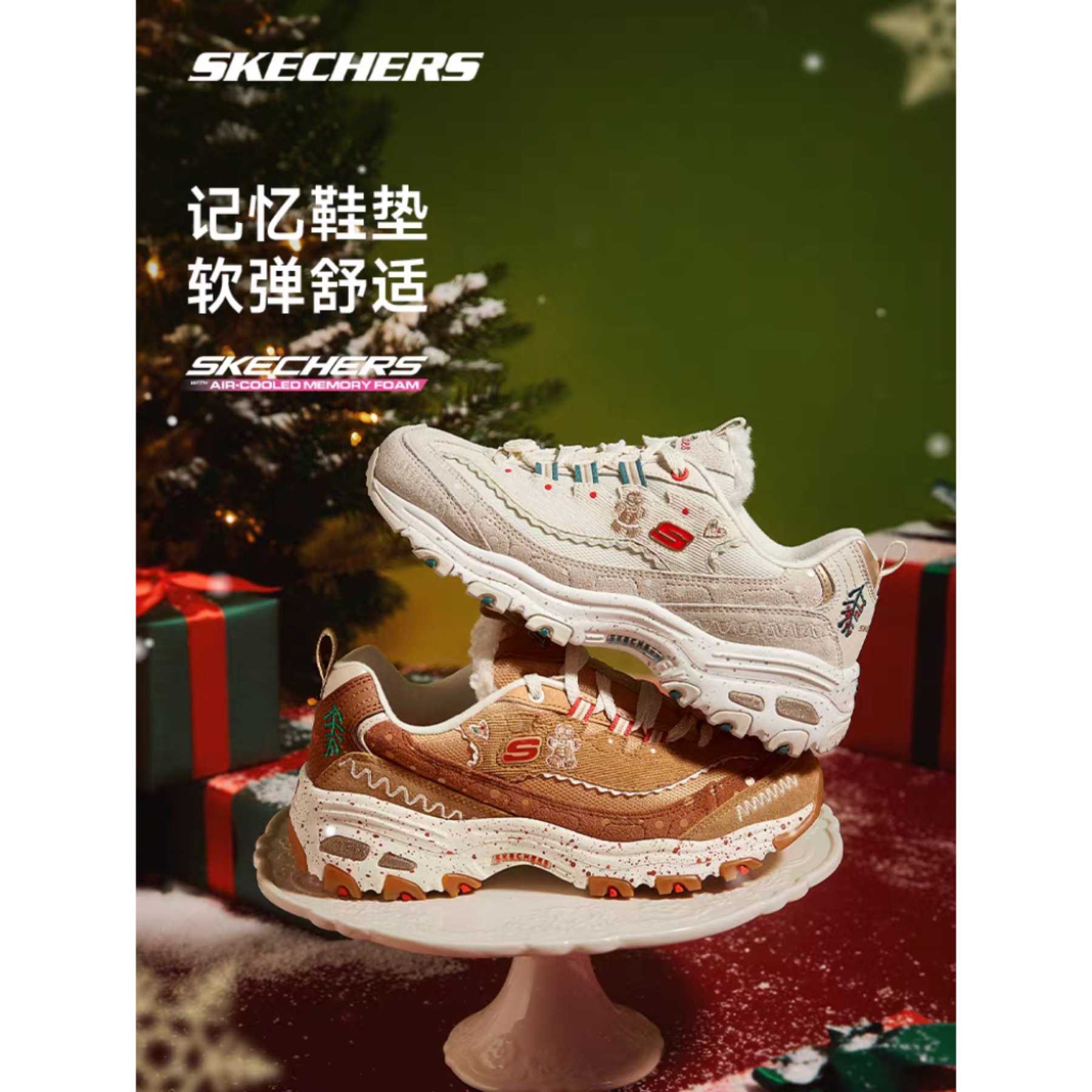 Pre-order รองเท้า Skechers - Women Chirstmas D'lites Sport Shoes จาก Official China(รอ1-2weeks)