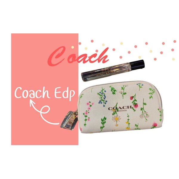 Coach EDP 7.5 ml +กระเป๋าผ้า 8ซ.ม 13ซ.ม