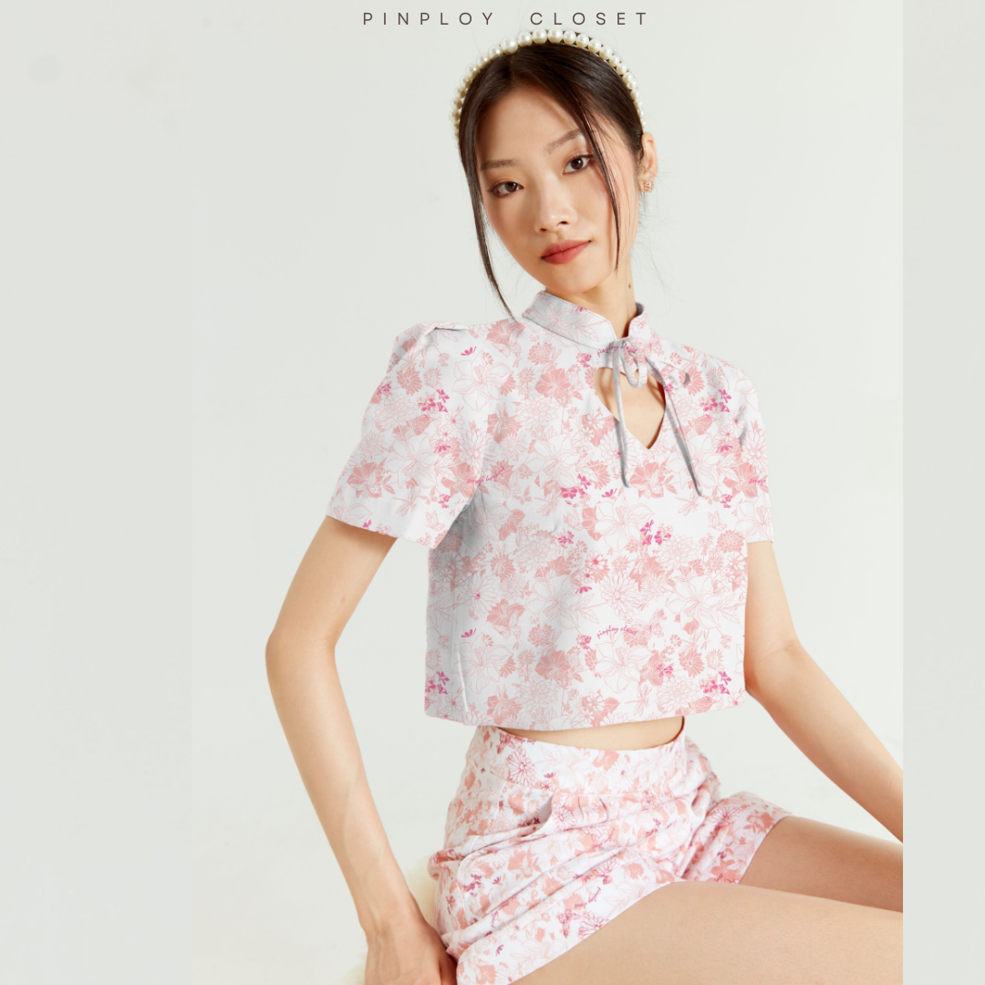 Meilin Pink (Top & Pants) - PINPLOY CLOSET