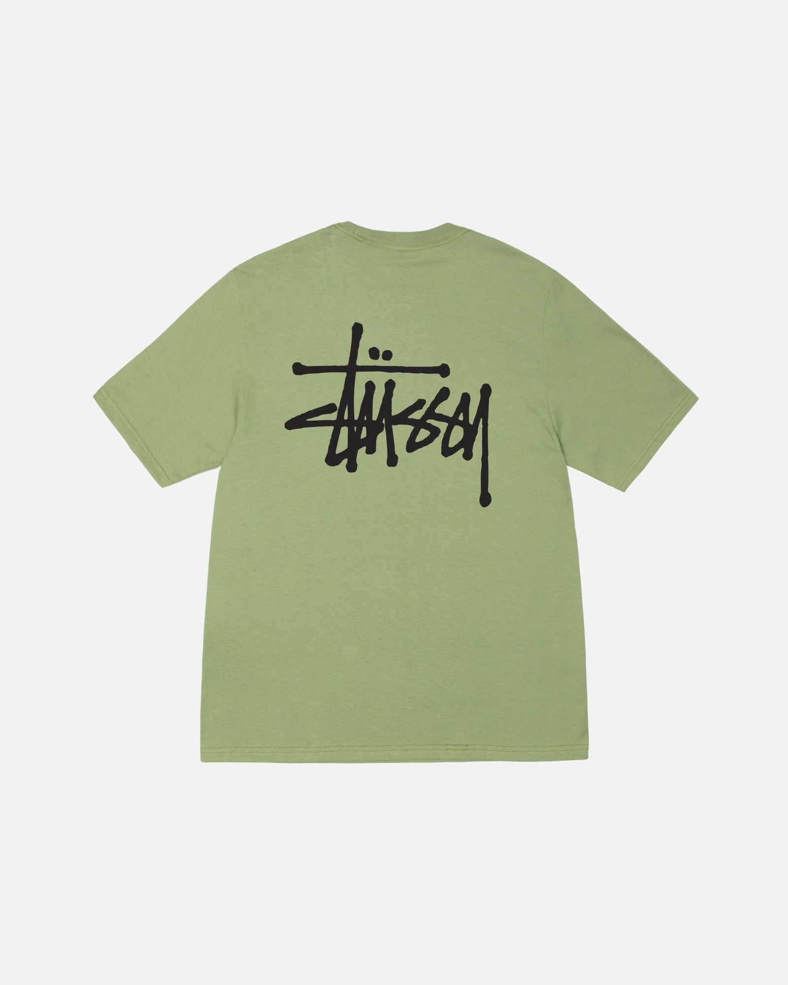 STUSSY BASIC TEE MOSS