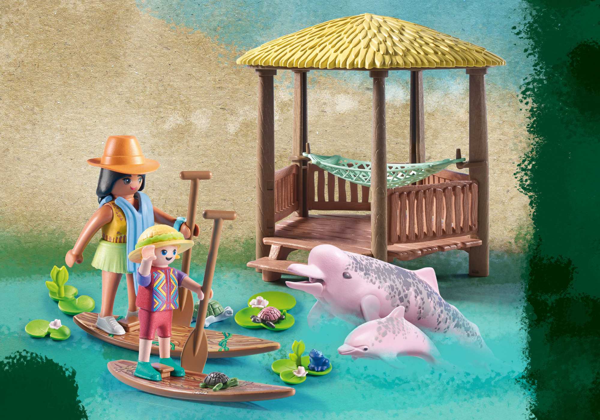 Playmobil 71143 Wiltopia - Paddling tour with the River Dolphins วิลโทเปีย ทัวร์พายเรือกับโลมาแม่น้ำ