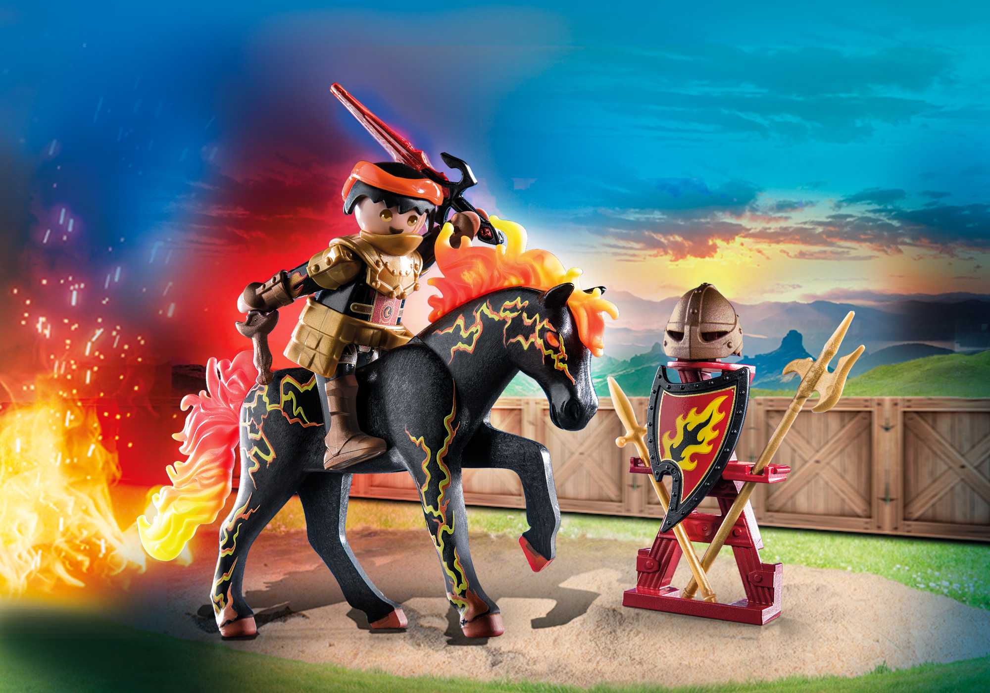 Playmobil 71213 Novelmore Burnham Raiders - Fire Knight โนเวลมอร์ อัศวินไฟเบิร์นแฮมไรเดอร์
