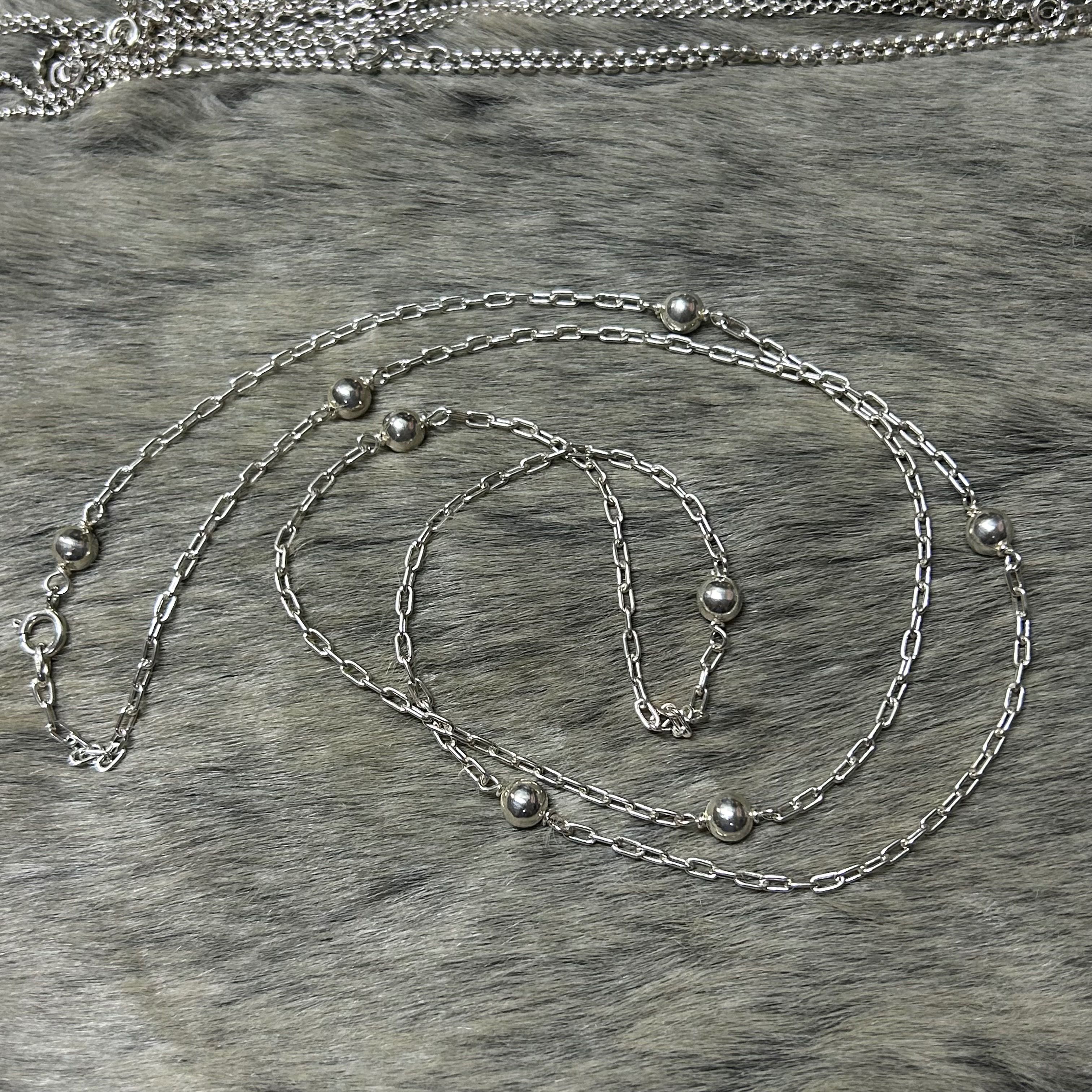 สร้อยคอ เงินแท้925 Tiffany&Co  กว้าง6มม. ยาว30นิ้ว สวมหัวสบาย