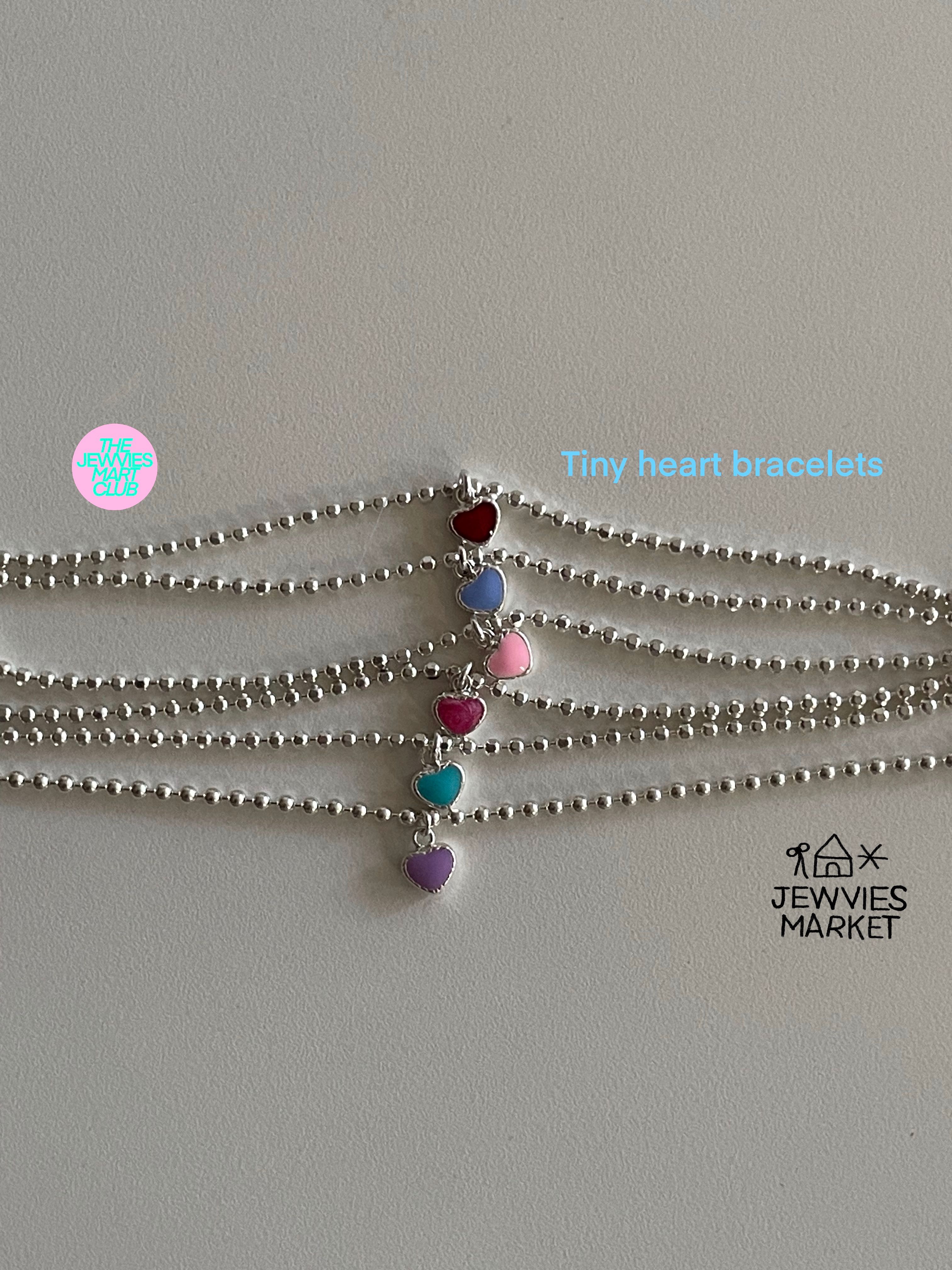 JEWVIES tiny heart bracelets
