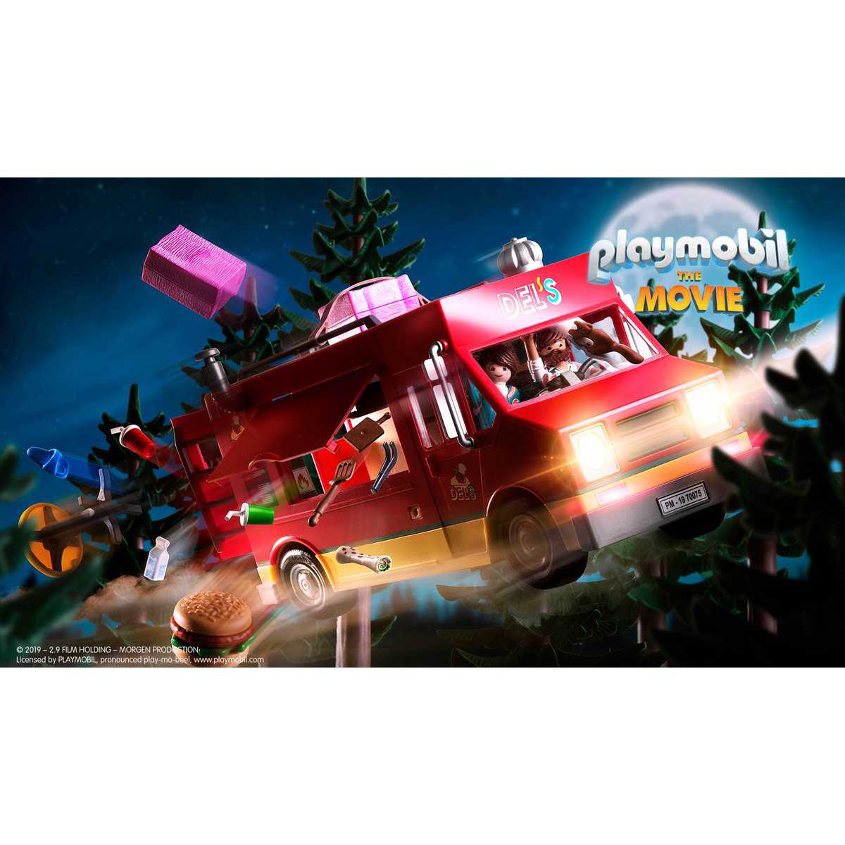 Playmobil 70075 PLAYMOBIL:THE MOVIE Del's Food Truck เดอะมูฟวี่ เดล และรถขายอาหาร