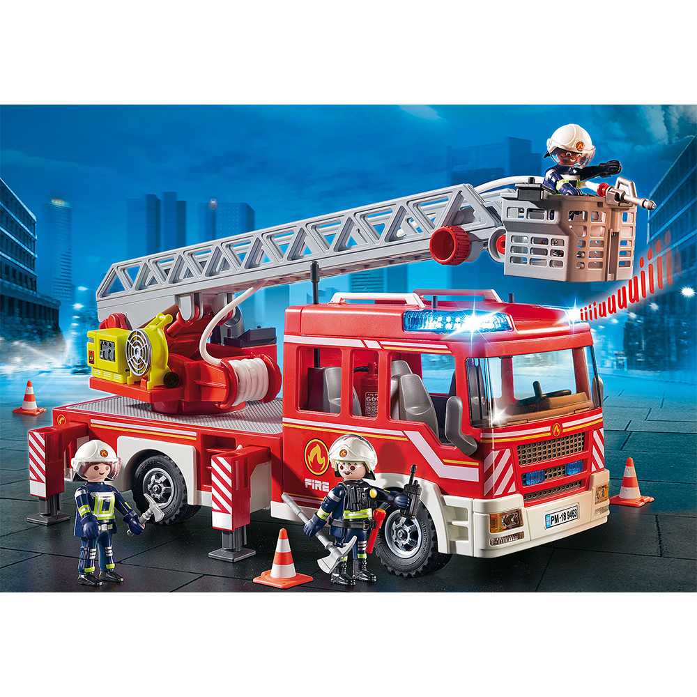 Playmobil 9463 City Action Fire Ladder Unit ซิตี้แอคชั่น รถดับเพลิงพร้อมบันได