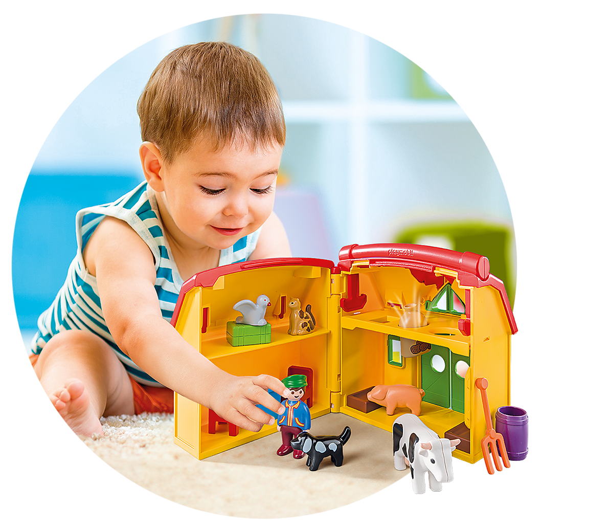 Playmobil 6962 1.2.3 My Take Along Farm 123 ฟาร์มกระเป๋าหิ้ว
