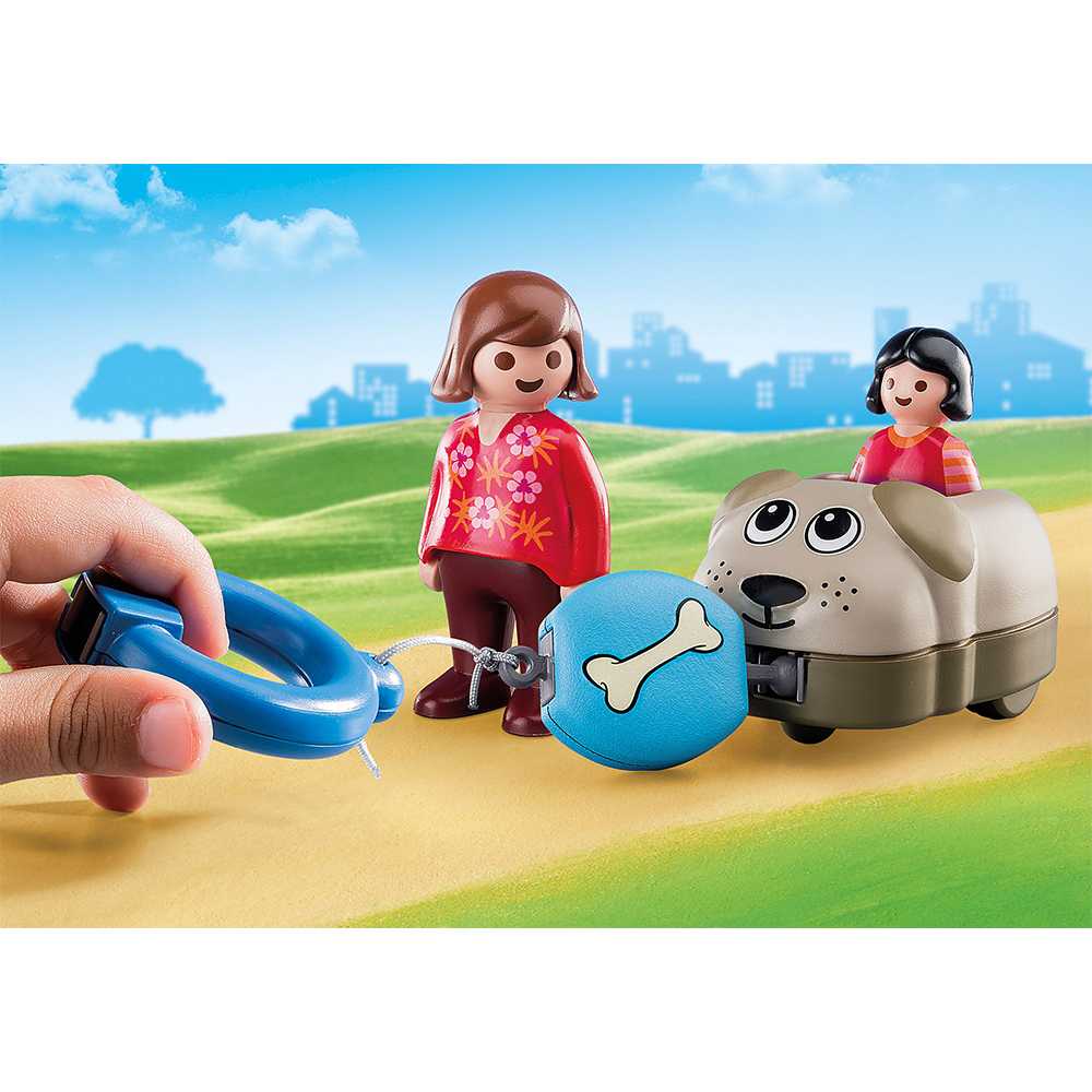 Playmobil 70406 1.2.3 Dog Train Car 123 รถไฟสุนัข