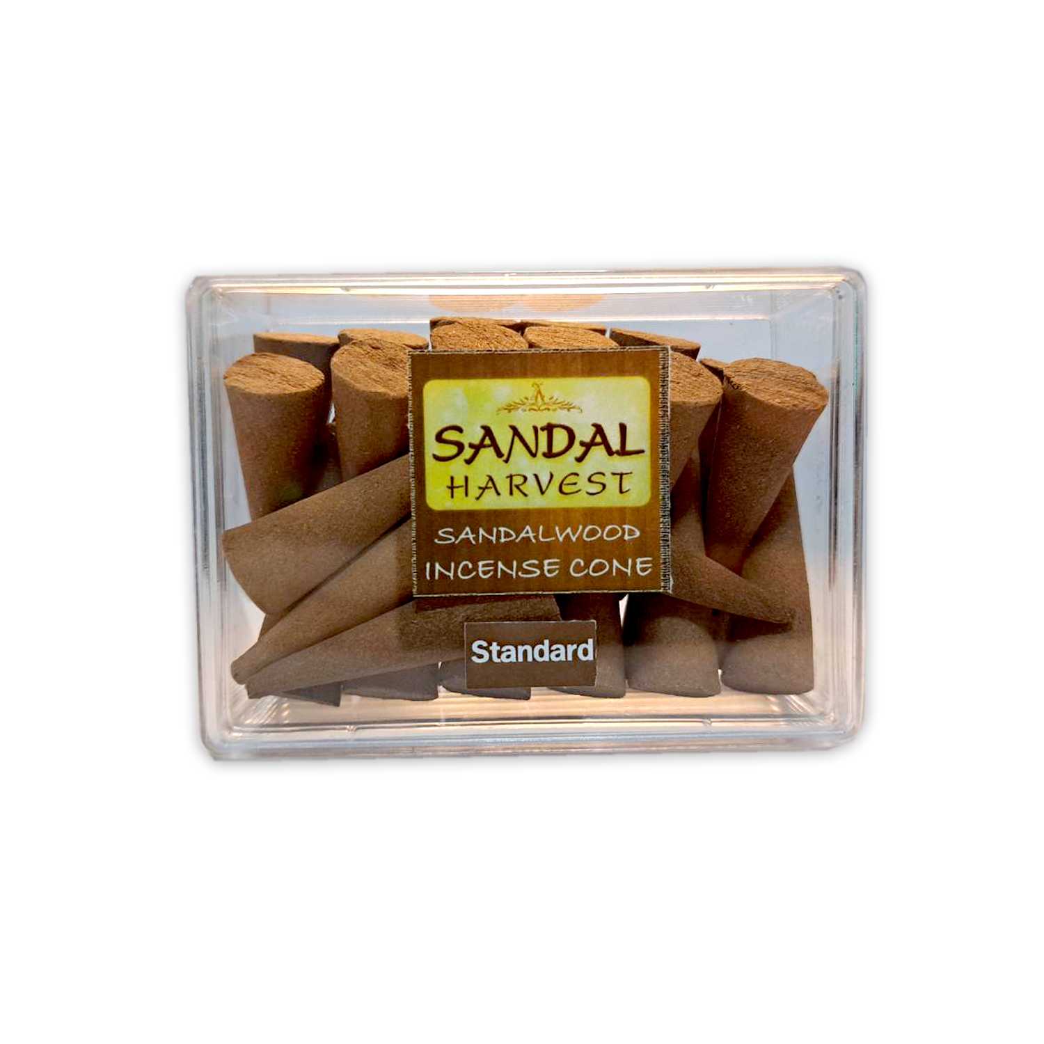 ธูปปั้นไม้จันทร์หอม  ไม้หอมแก่นจันทร์ อโรม่า แท้ 100% (เกรดธรรดา) 60g Sandalwood Cone (Standard)