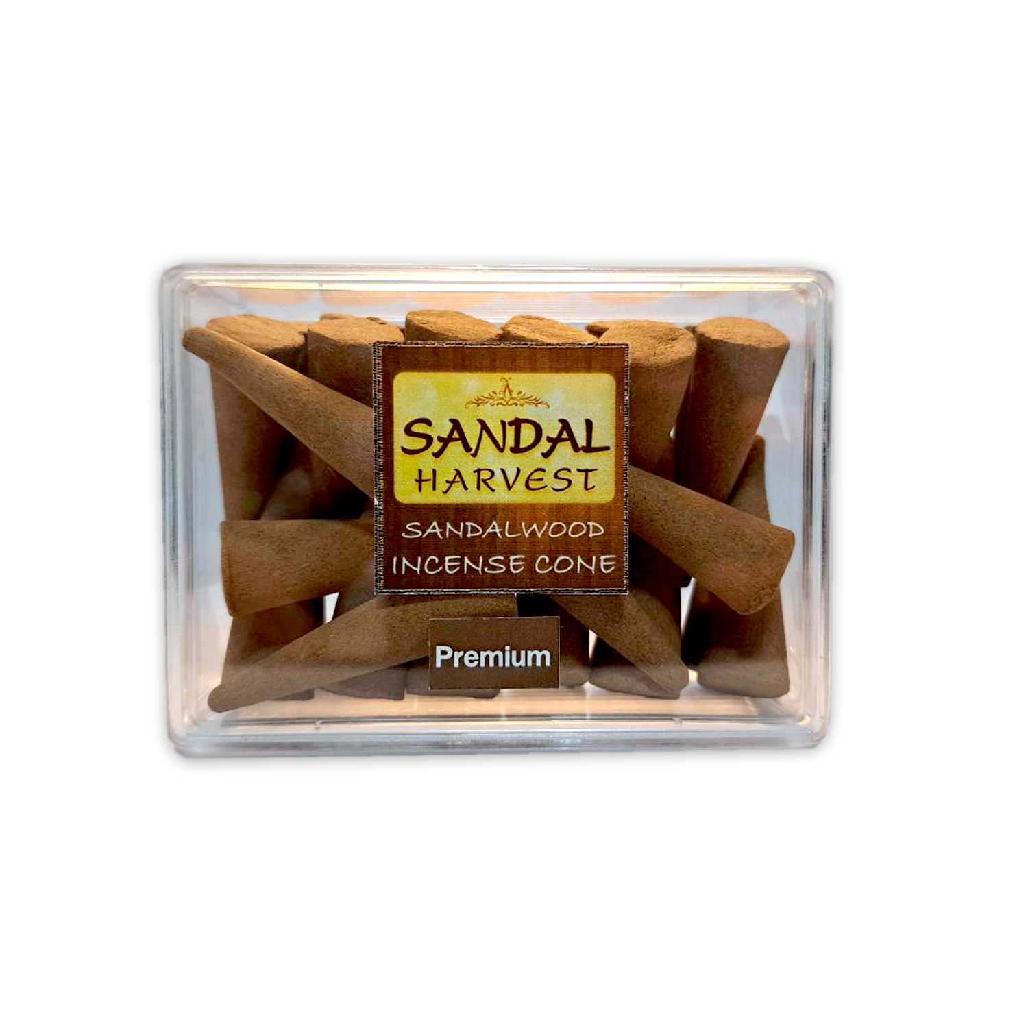 ธูปปั้นไม้จันทร์หอม ไม้หอมแก่นจันทร์ อโรม่า แท้ 100% (เกรดพรีเมี่ยม )ุ 60g Sandalwood Cone (Premium)