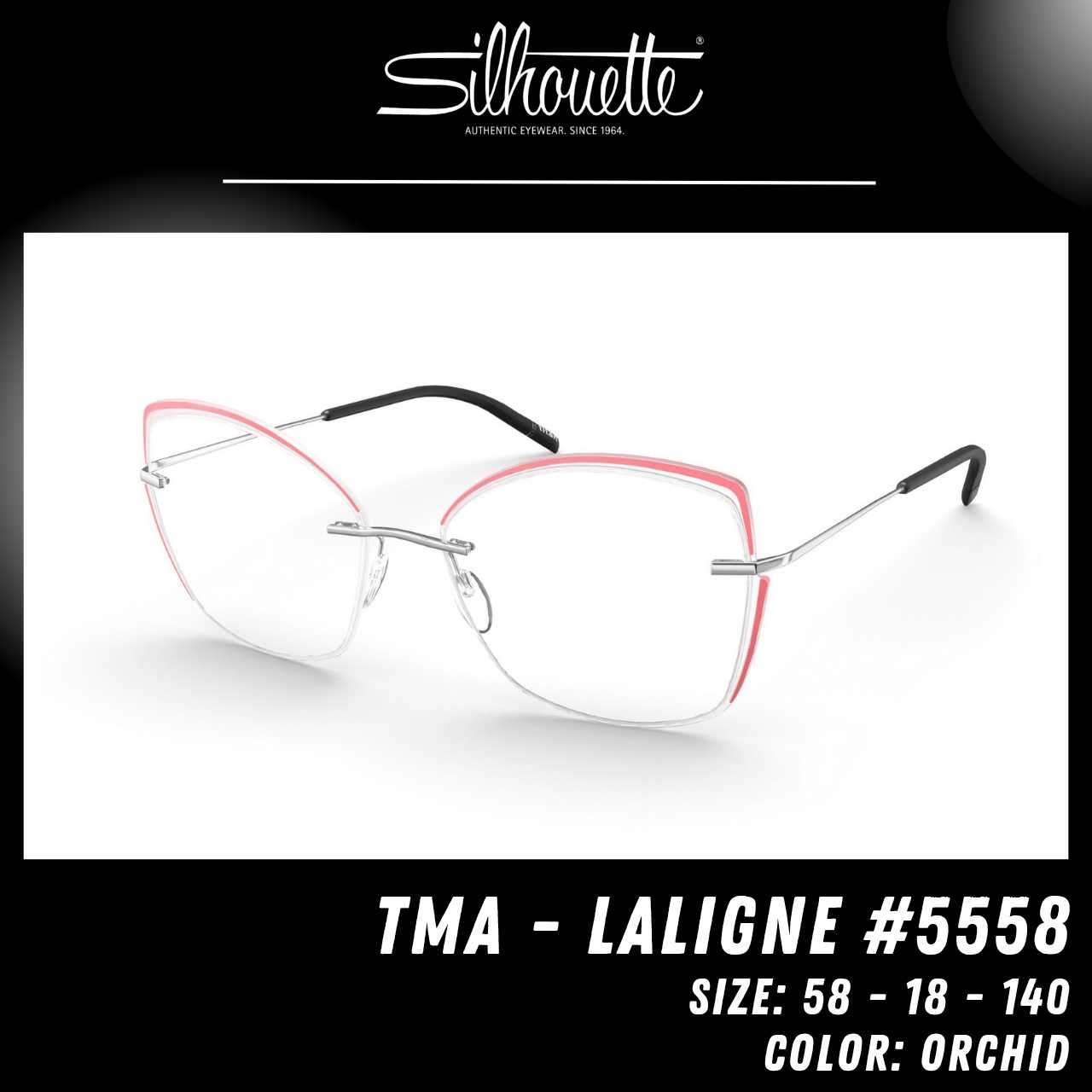 Silhouette Eyewear รุ่น TMA Laligne #5568 สี Orchid 