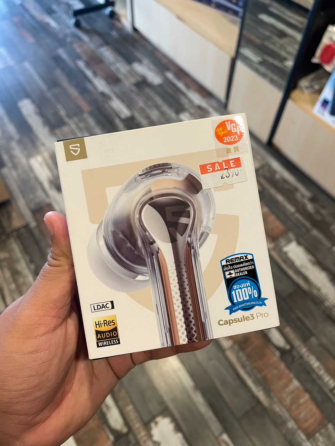 หูฟังบลูทูธ SoundPEATS Capsule3 Pro Transparent White