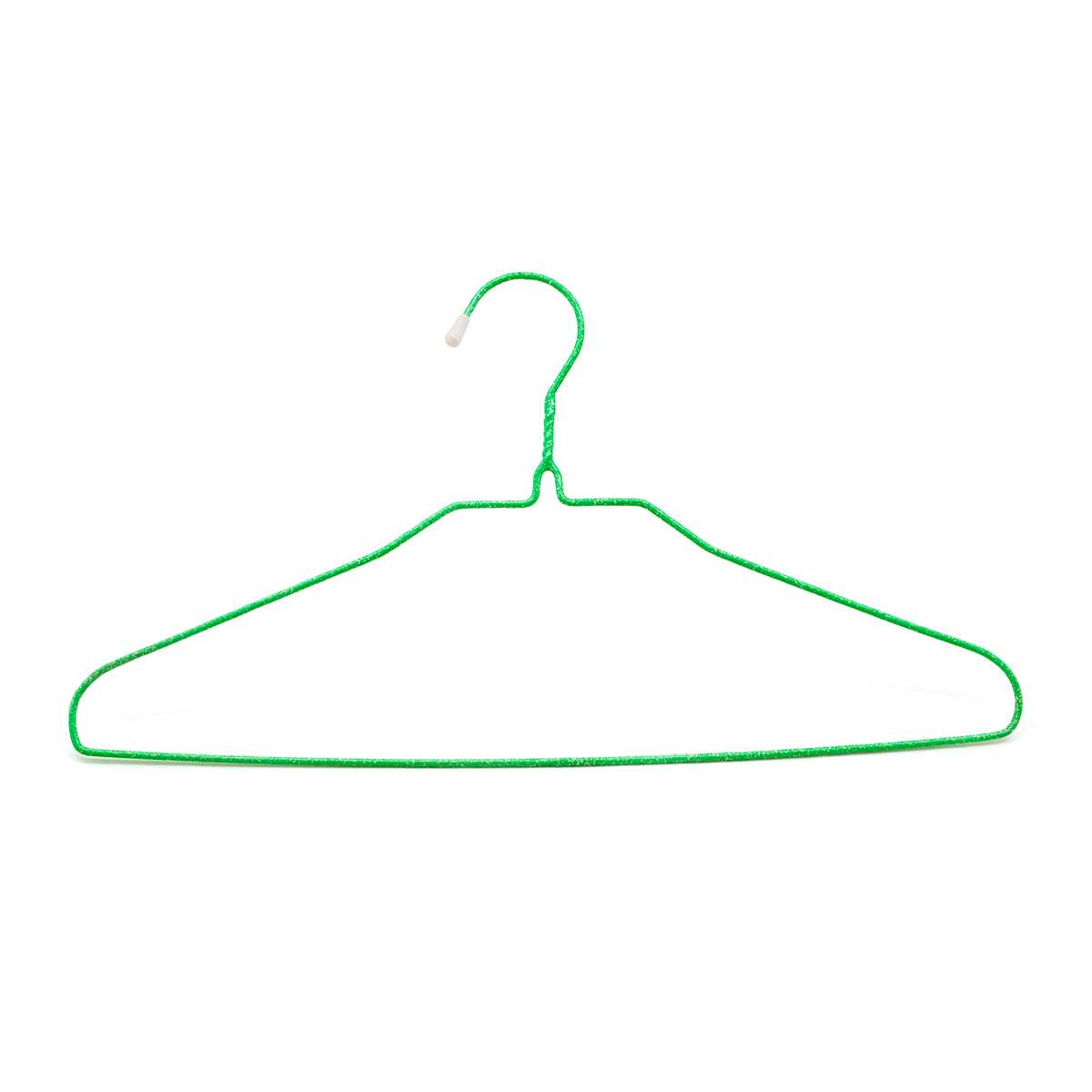 ไม้แขวนเสื้อเคลือบPE หุ้มเกลียว  (สีหิมะ) แพ็ค 10 อัน