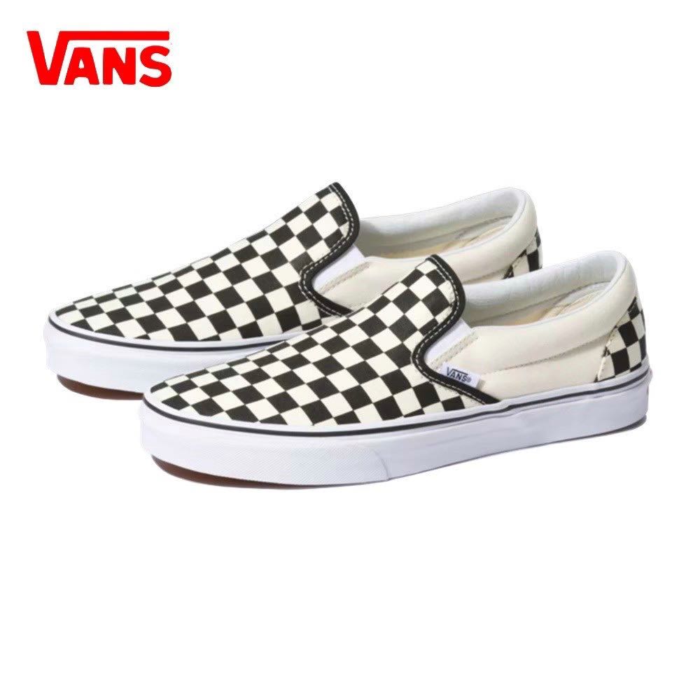 Vans Classic Slip-On Checkerboard | Black&White Checkerboard/White Classic