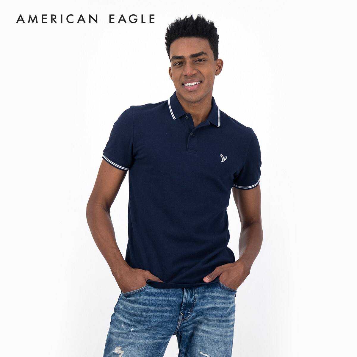 เสื้อโปโล ผู้ชาย PIQUE SLIM TIPPING SOLIDS ( 018-9150-410 )