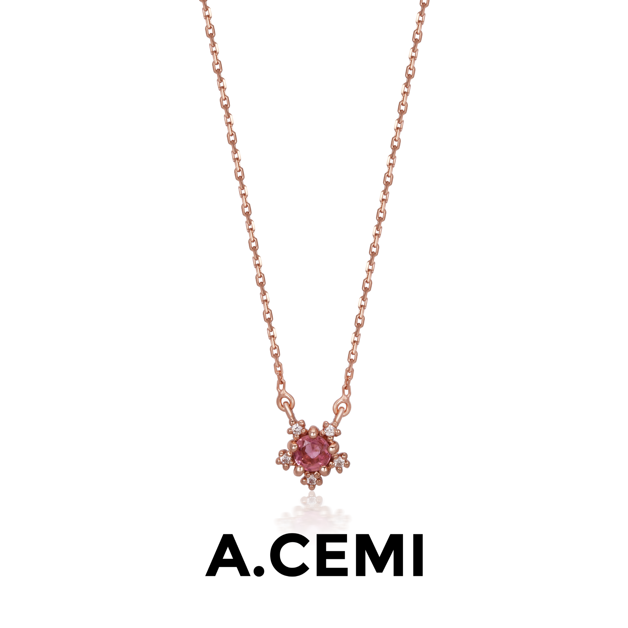 Pink Tourmaline Nova Necklace