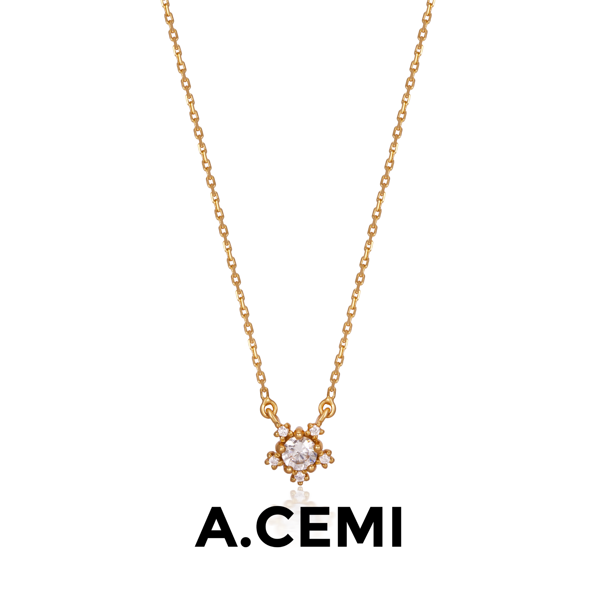 White Zircon Nova Necklace