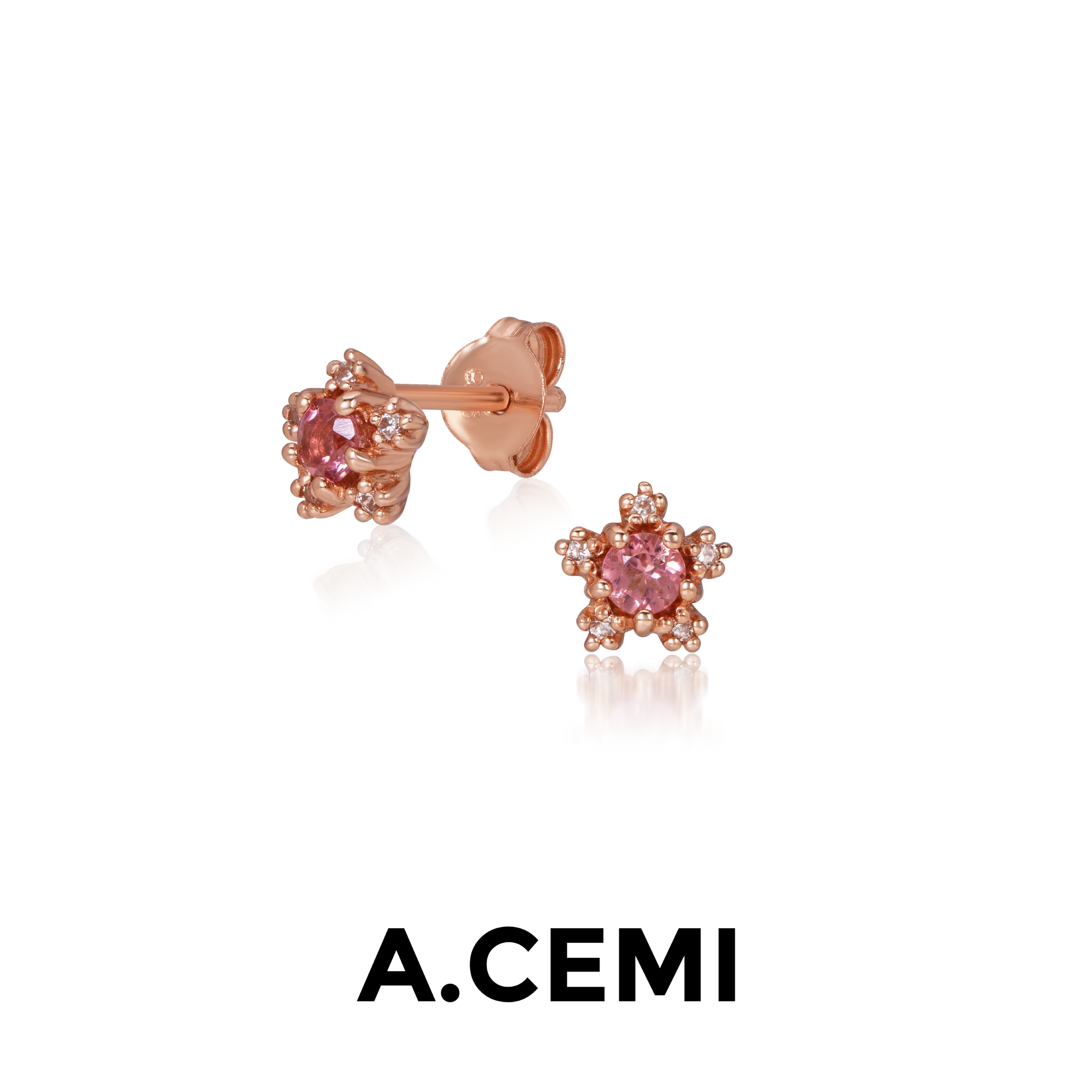 Pink Tourmaline Nova Earring