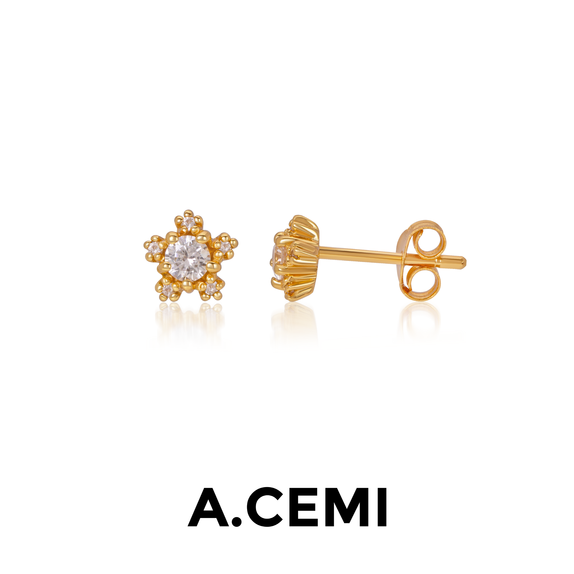 White Zircon Nova Earring