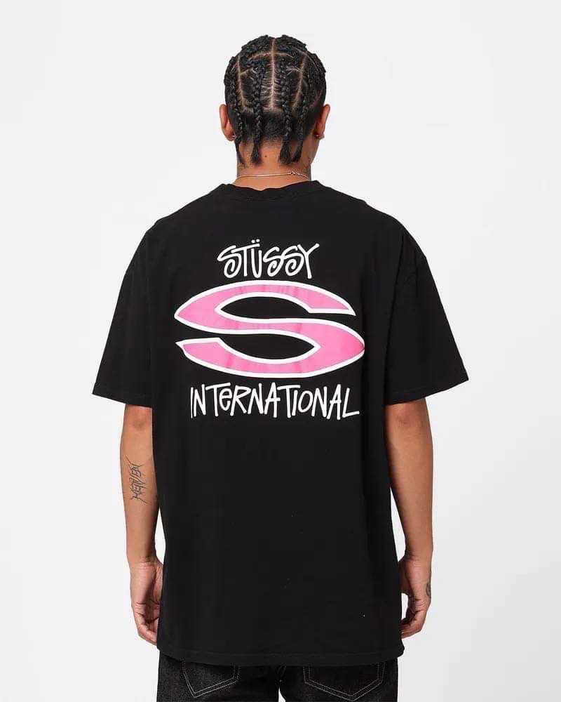 เสื้อยืด STÜSSY(AU)  INTERNATIONAL SS TEE BLACK