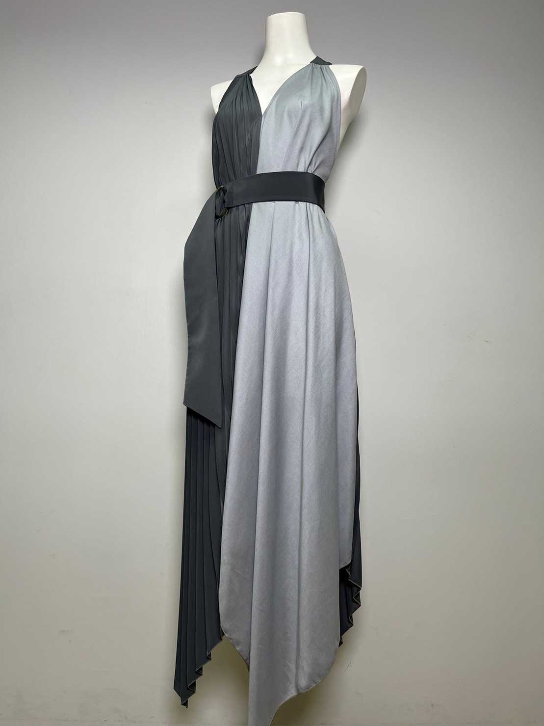Eva 2 tone Dress - Grey