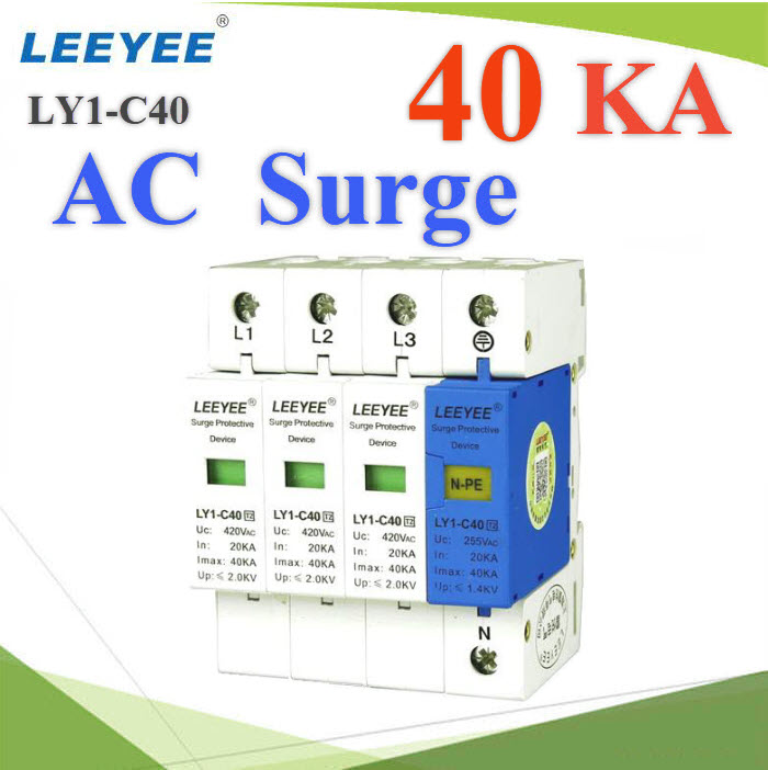 Surge AC กันฟ้าผ่า AC-Surge-3P-40KA Surge AC Protection