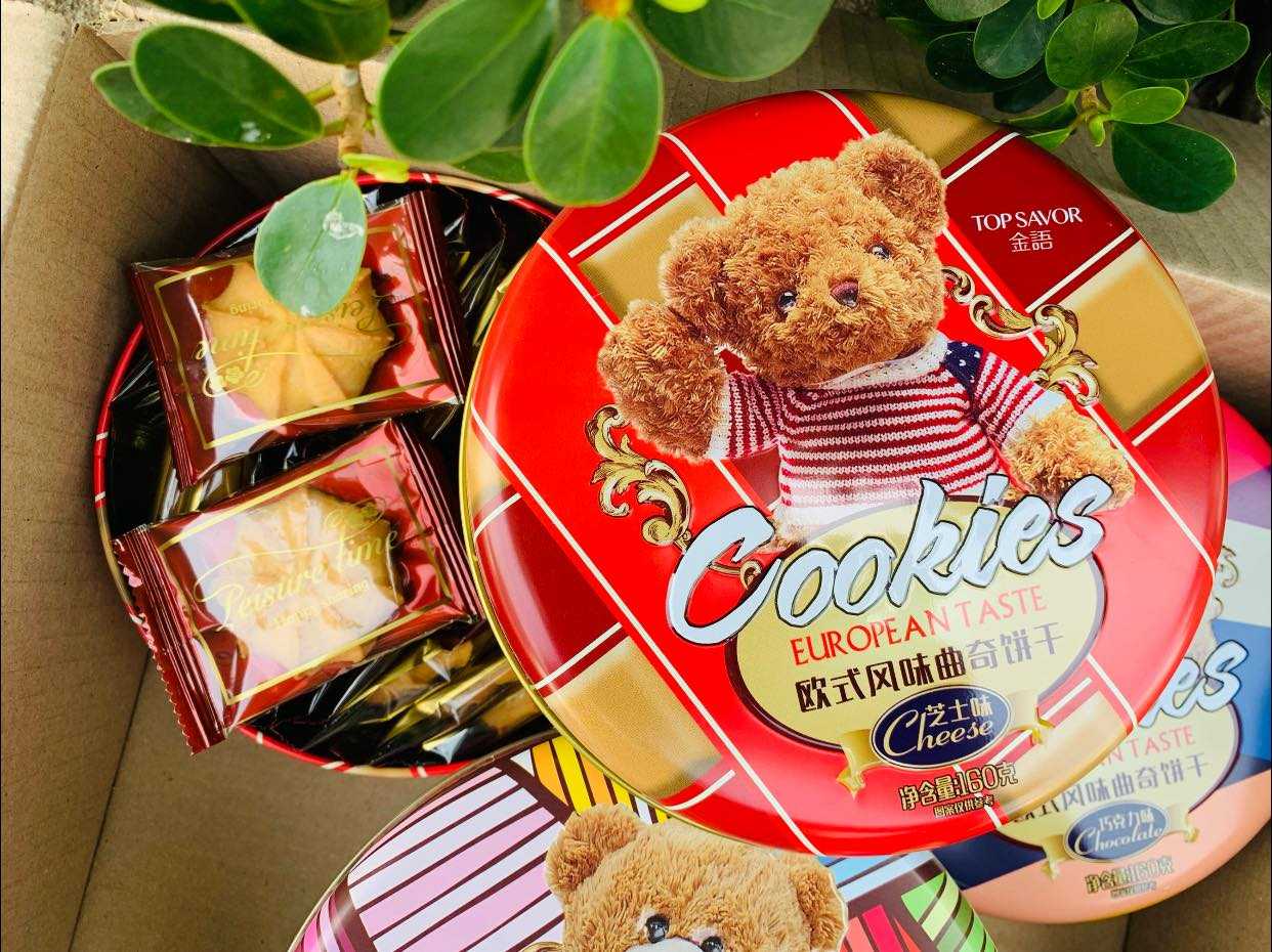 คุ๊กกี้หมี รสชีส  พี่แบร์ สไตล์ยุโรป กระปุกใหญ่  𝙀𝙐𝙍𝙊𝙋𝙀𝘼𝙉 𝙏𝘼𝙎𝙏𝙀 𝘾𝙤𝙤𝙠𝙞𝙚𝙨
