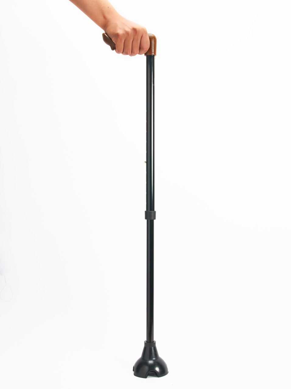 ไม้เท้า Merry Sticks รุ่น Ergonomic รับสรีระของอุ้งมือ ตั้งยืนได้เอง_สีดำ_มือขวา