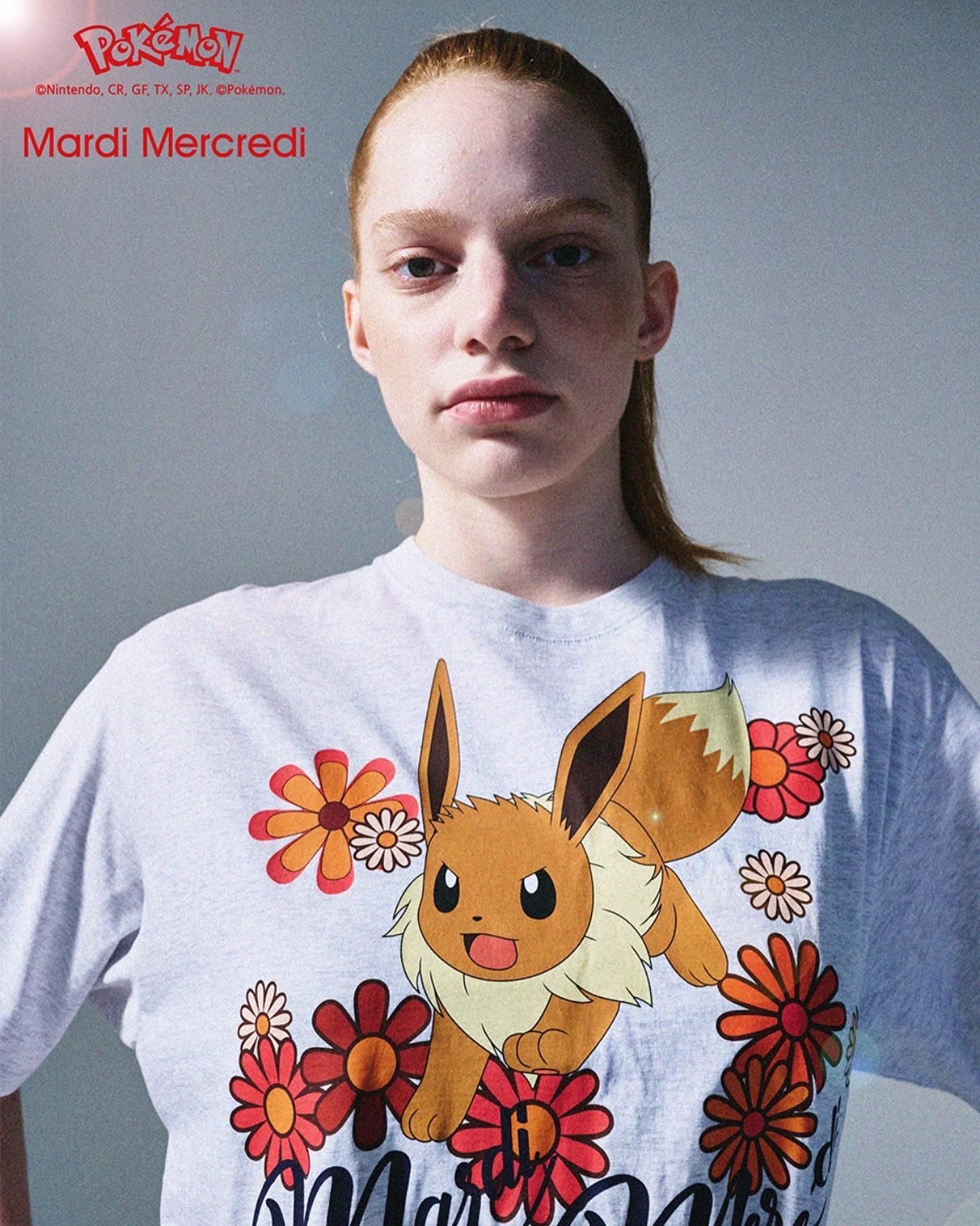 (พร้อมส่ง) Mardi mercredi tshirt blossom eievui heather 