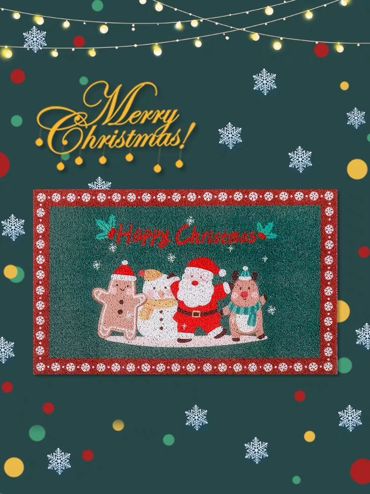 ☃️พร้อมส่ง : พรมดักฝุ่น Merry Christmas 