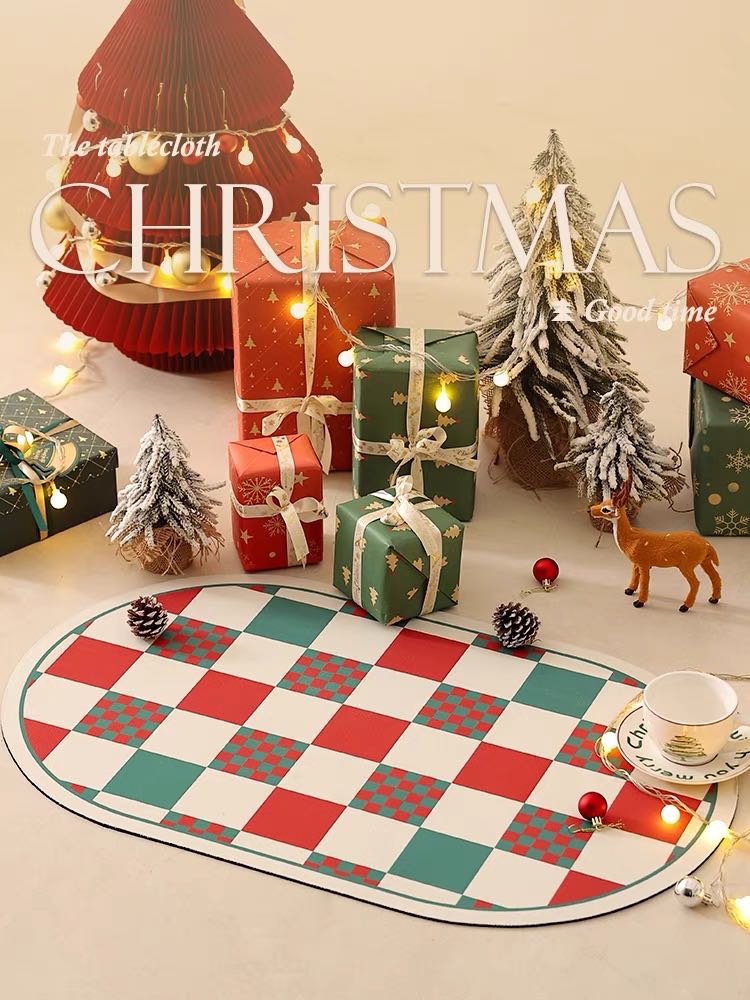 🎅🏻 พร้อมส่ง : พรมเช็ดเท้าซับน้ำ merry Christmas 